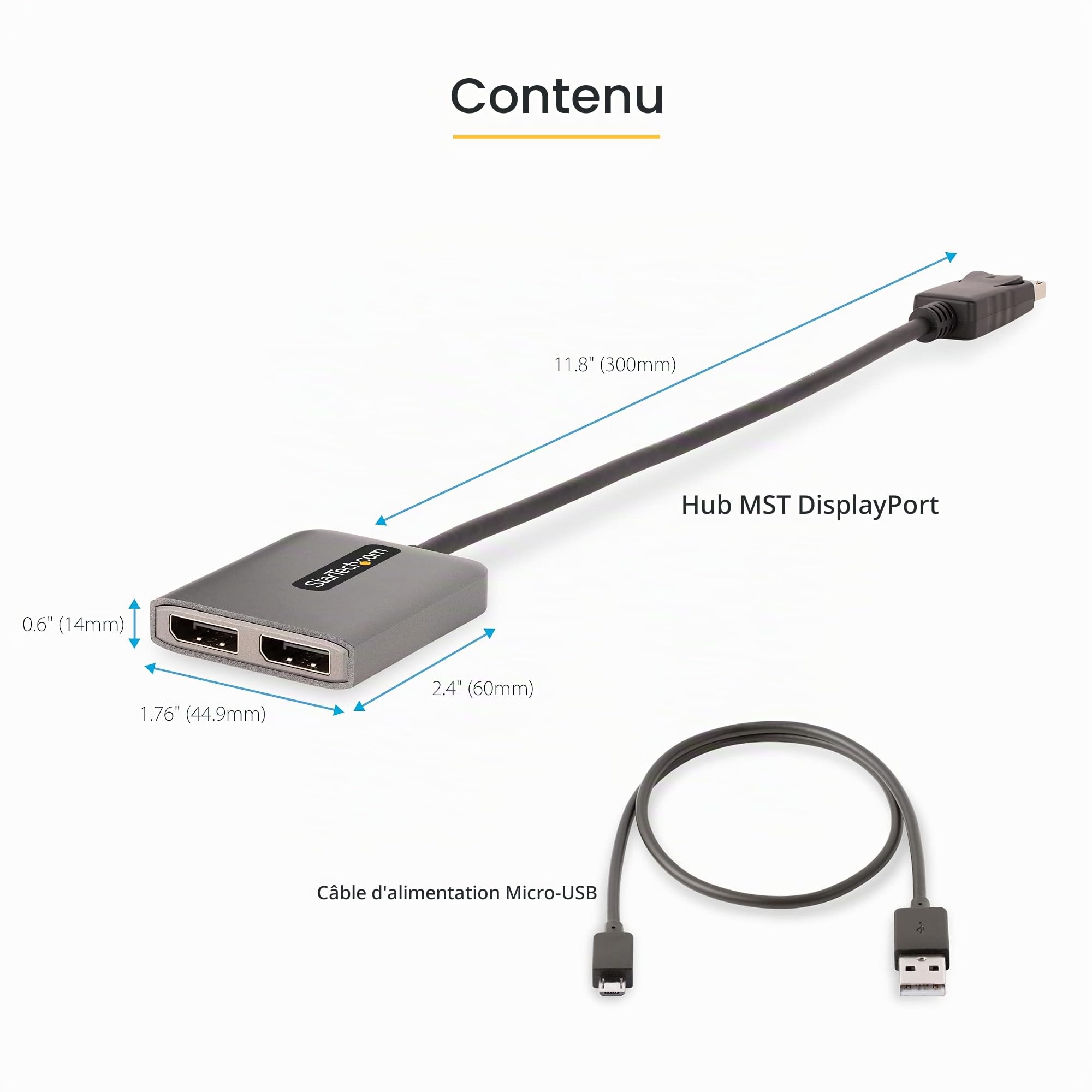 startech-com-st12mhdlan-series-hub-mst-displayport-1-4-vers-2x-displayport-doubl image 8