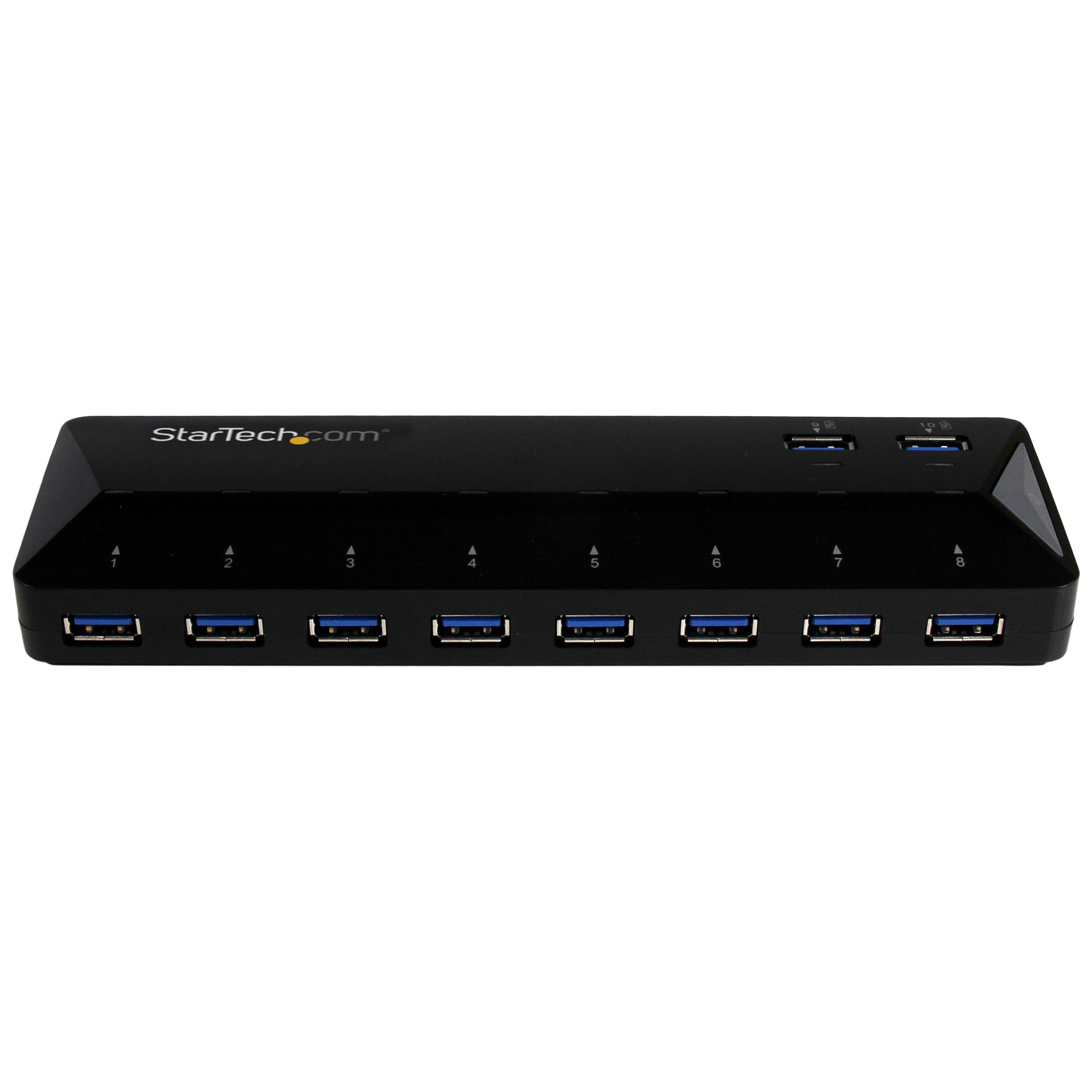 startech-com-hub-usb-a-10-ports-5gbps-st103008u2c-2-ports-charge-rapide image 2