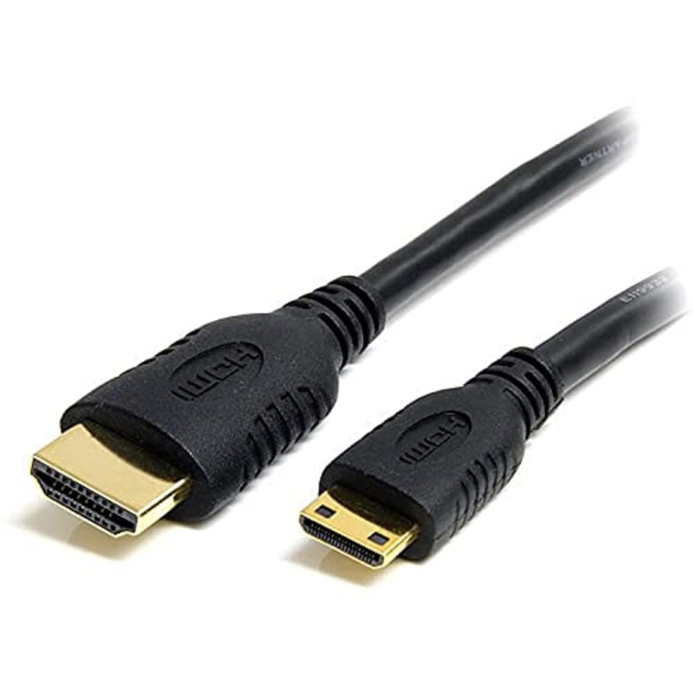 startech-com-c-ble-mini-hdmi-vers-hdmi-0-5m-4k-30hz-ethernet-hdacmm1m image 1
