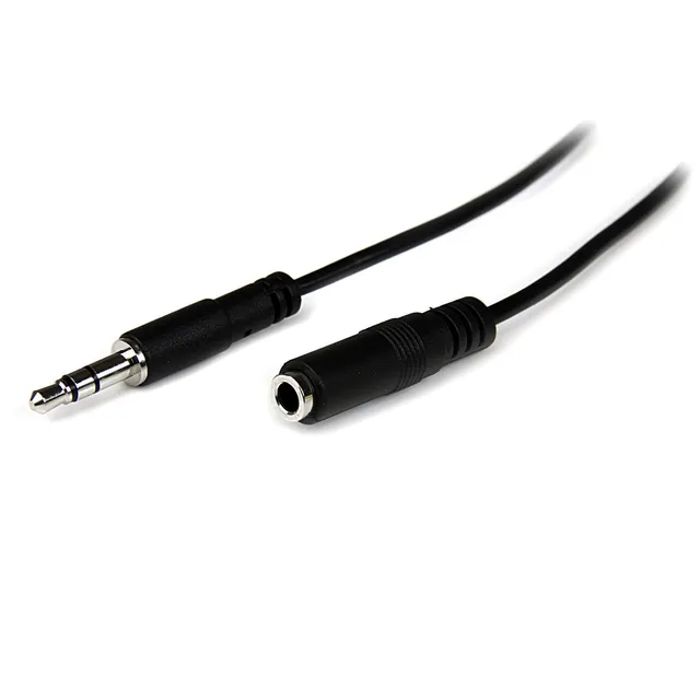 startech-com-mu2mmfs-c-ble-extension-audio-slim-3-5-mm-m-le-vers-femelle-2-m image 1