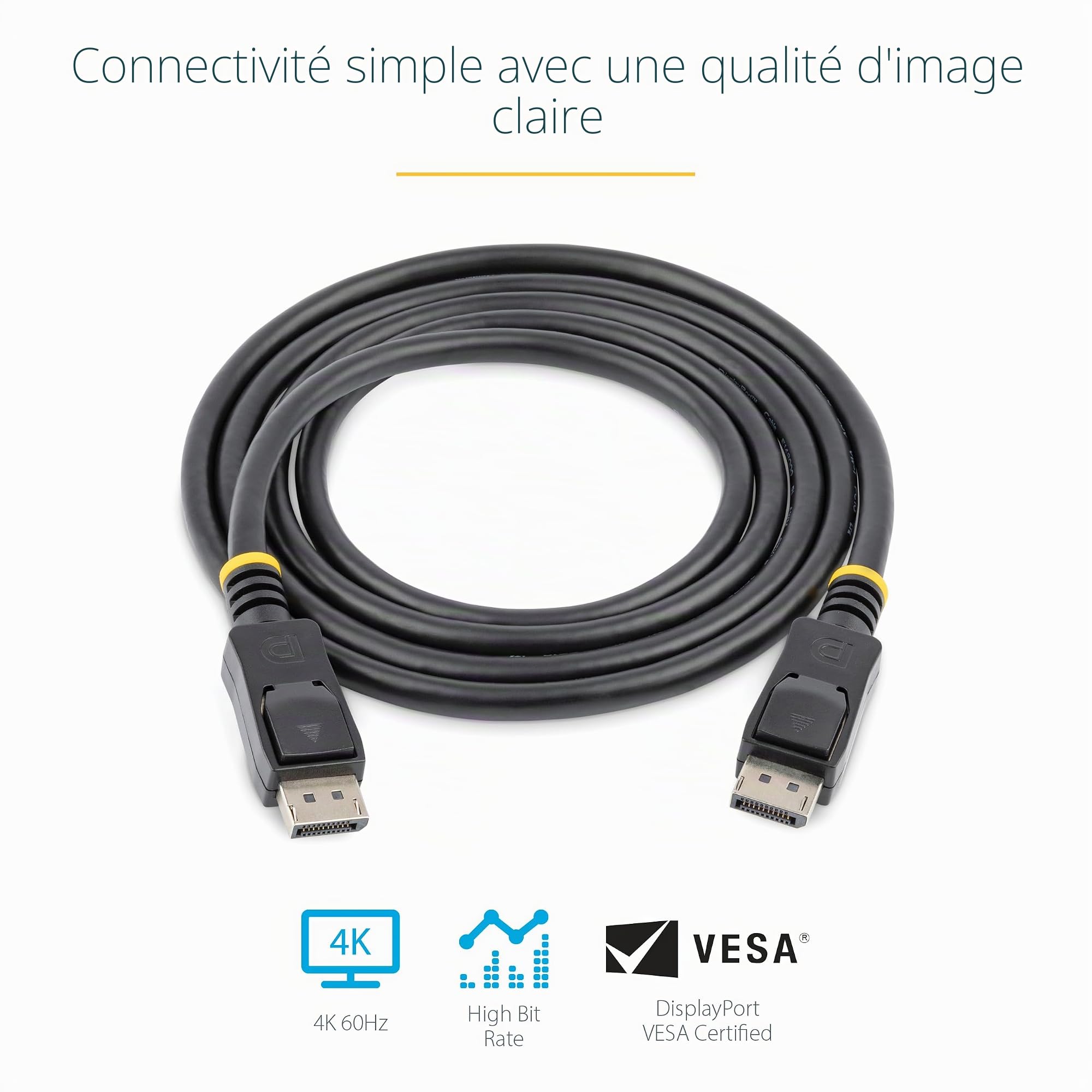 startech-com-c-ble-displayport-1-2-2-m-4k-x-2k-vesa-noir image 3