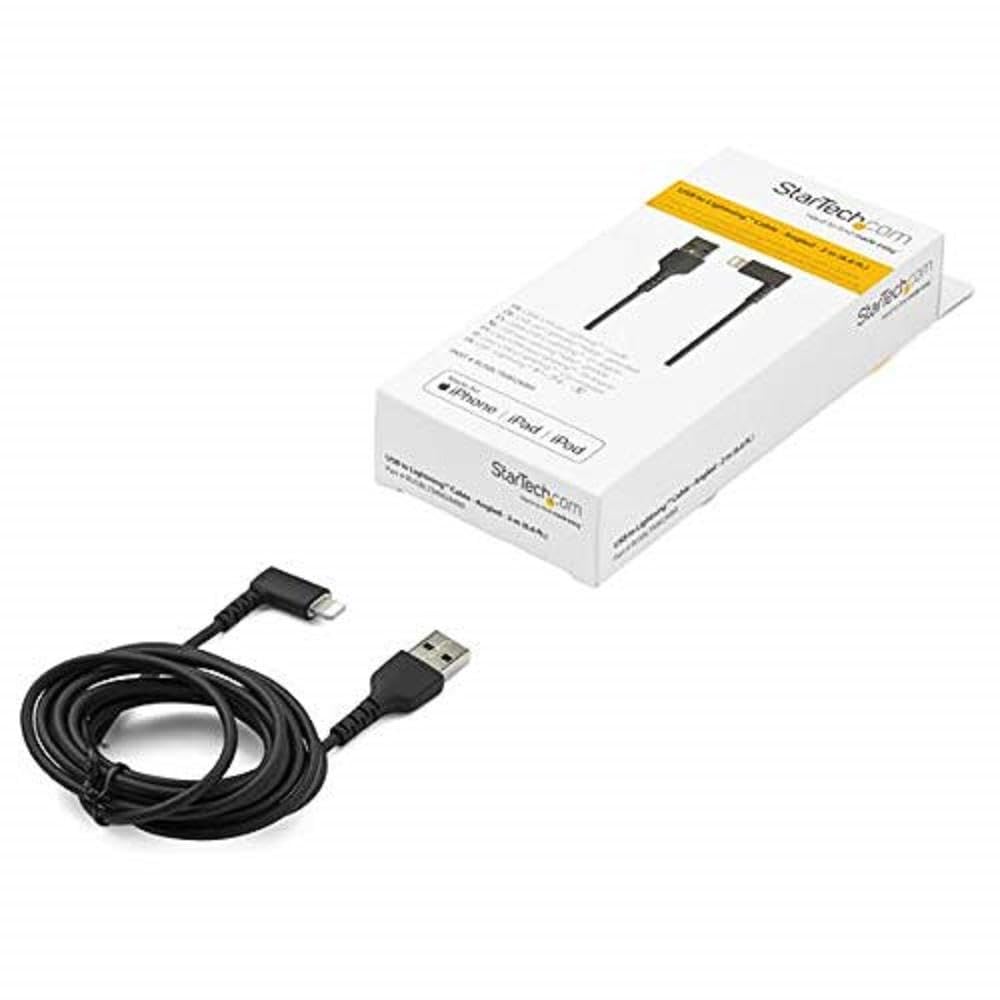 startech-com-rusbltmm2mbr-c-ble-usb-a-vers-lightning-coud-90-2-m-noir-mfi image 3