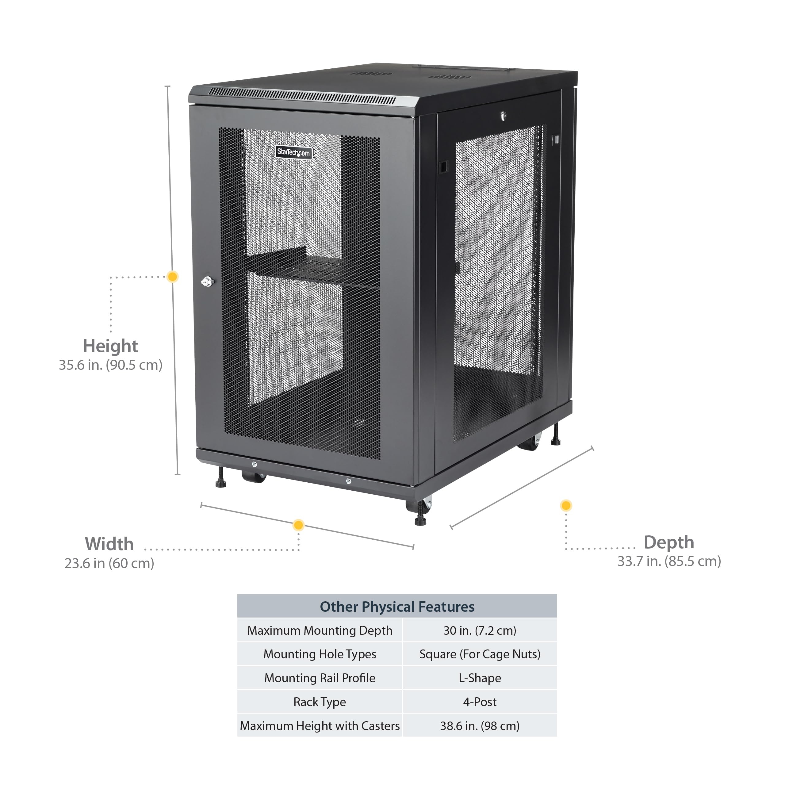 startech-com-armoire-serveur-18u-19-4-montants-ferm-e-75-cm-rk1833bkm image 5