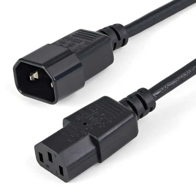 startech-com-pxt1001m-c-ble-extension-alimentation-c13-vers-c14-1m-m-le-femelle image 1