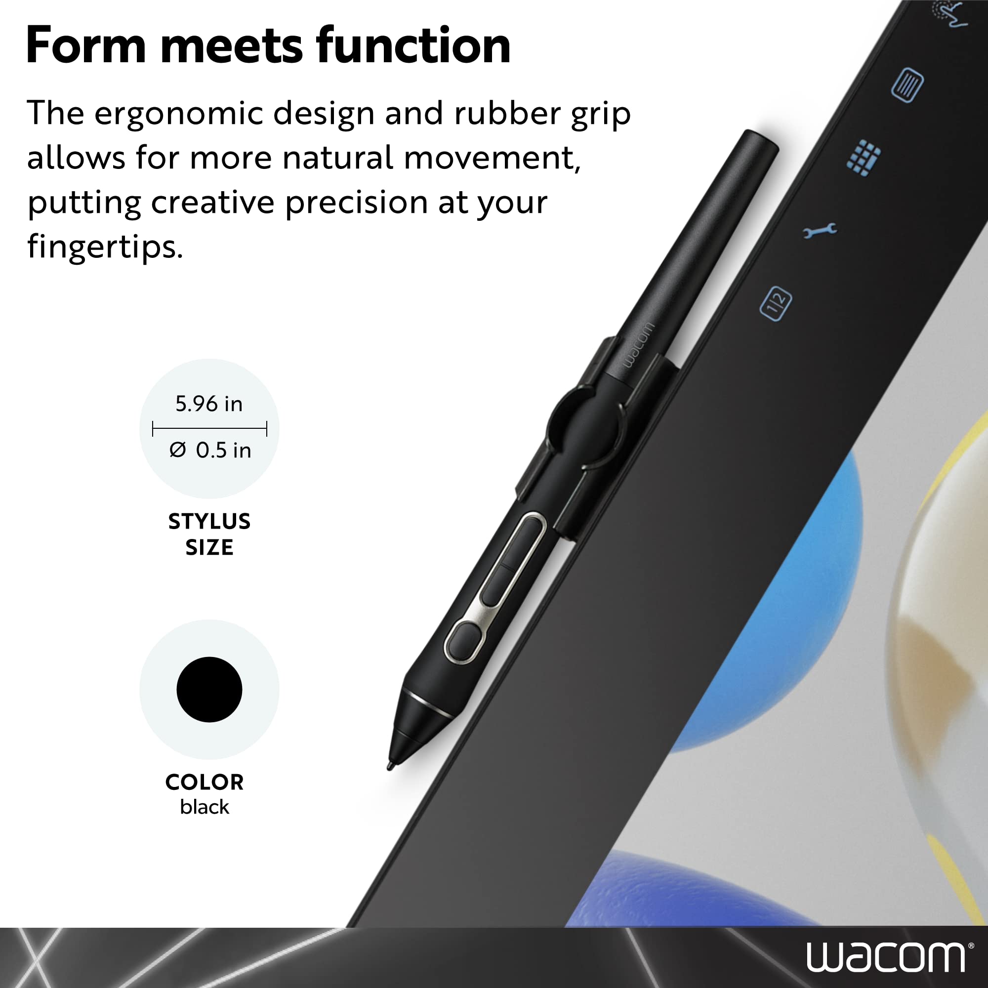 wacom-pro-pen-3d-kp505-stylet-pour-mobilestudio-pro-cintiq-pro-intuos-pro image 5