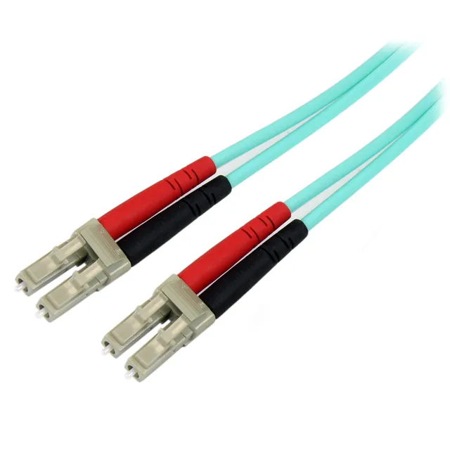 startech-com-a50fblclc1-c-ble-fibre-om3-lc-lc-duplex-1-m-100g-lszh-aqua image 1