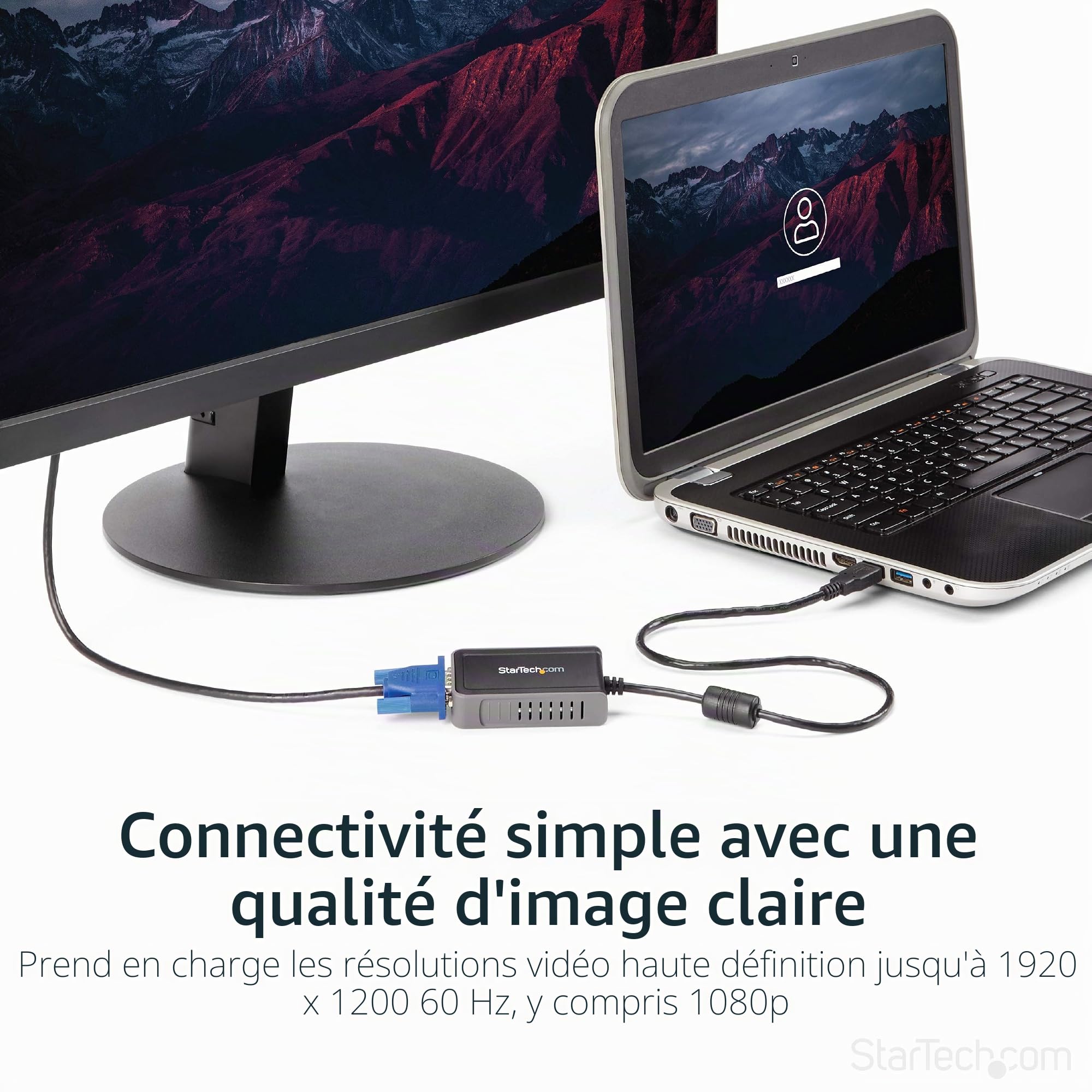 startech-adaptateur-usb-a-2-0-vers-vga-1440x900-46-cm-usb2vgae2 image 3