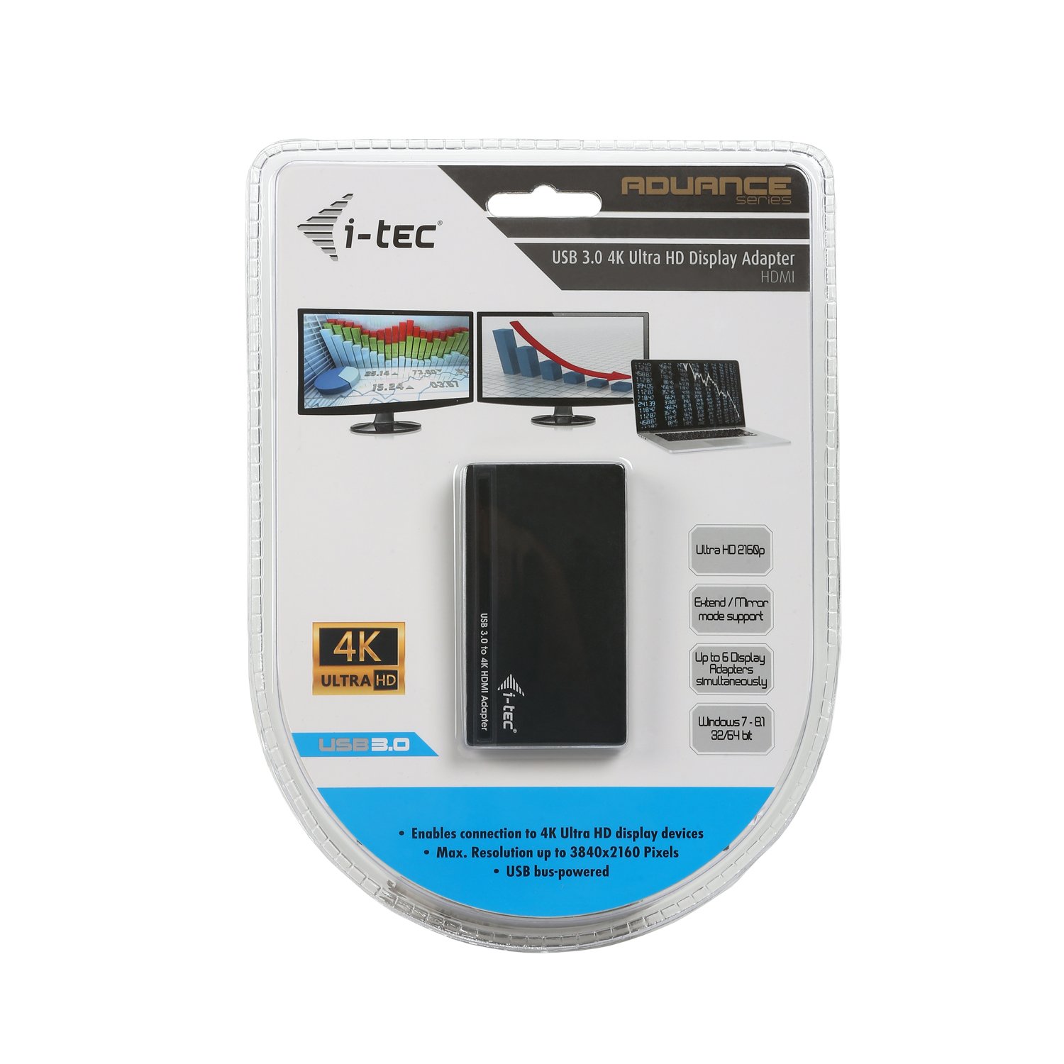 i-tec-usb-3-0-vers-hdmi-4k-adaptateur-vid-o-1x-hdmi-3840x2160 image 7
