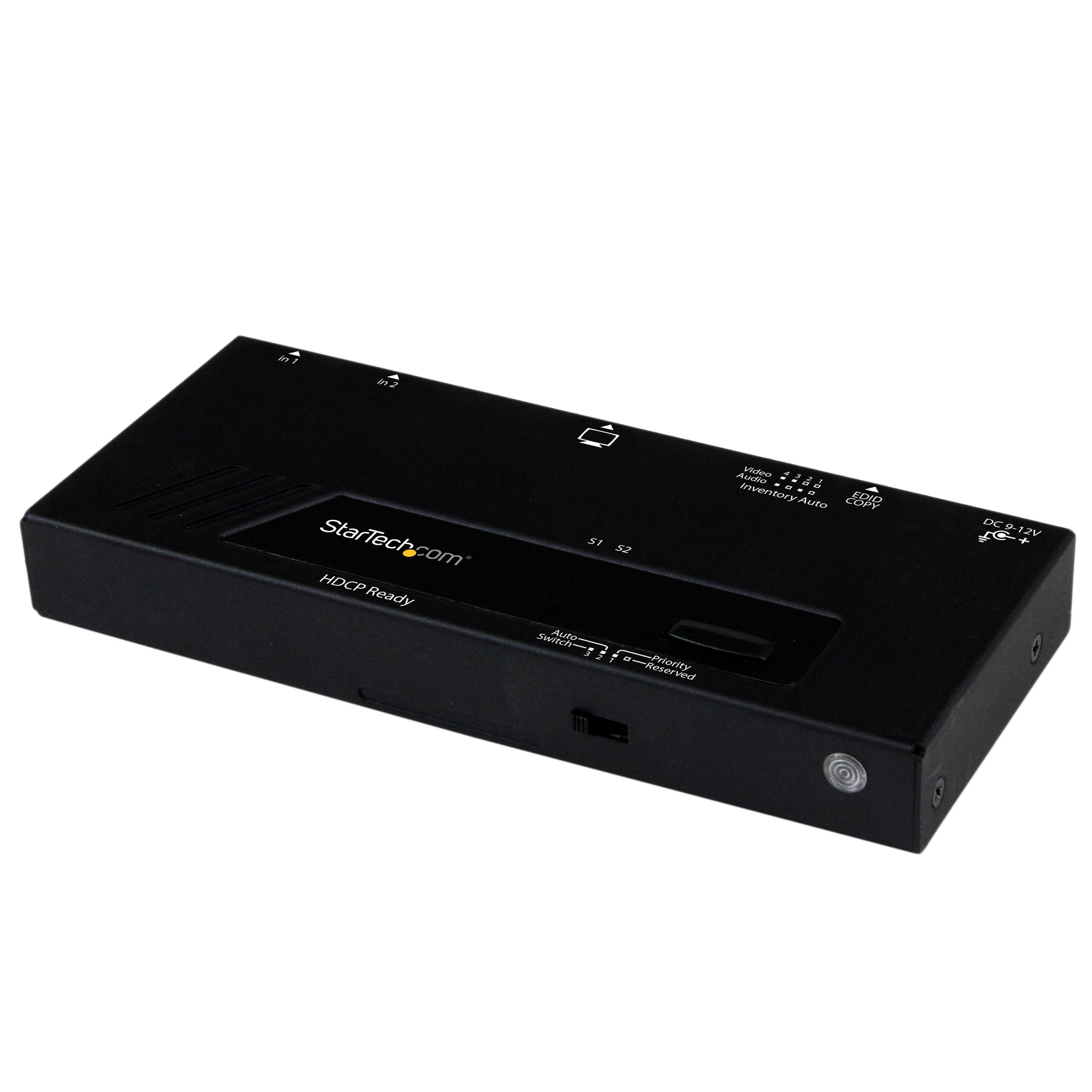startech-com-vs221hdq-switch-hdmi-2-ports-1080p-auto-avec-edid image 1