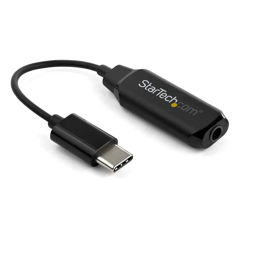 startech-com-usbcaudio-adaptateur-audio-usb-c-vers-3-5-mm-noir-24-bits image 1
