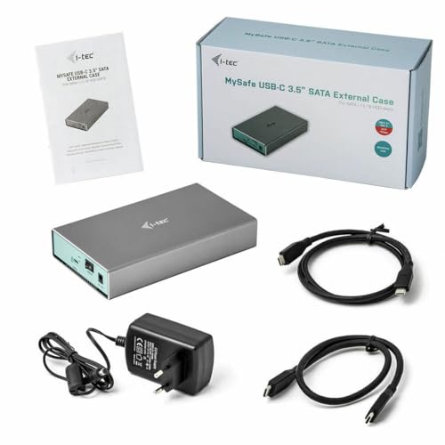 i-tec-mysafe-bo-tier-disque-dur-usb-c-3-1-gen-2-3-5-sata-jusqu-10-gbit-s-alumini image 4