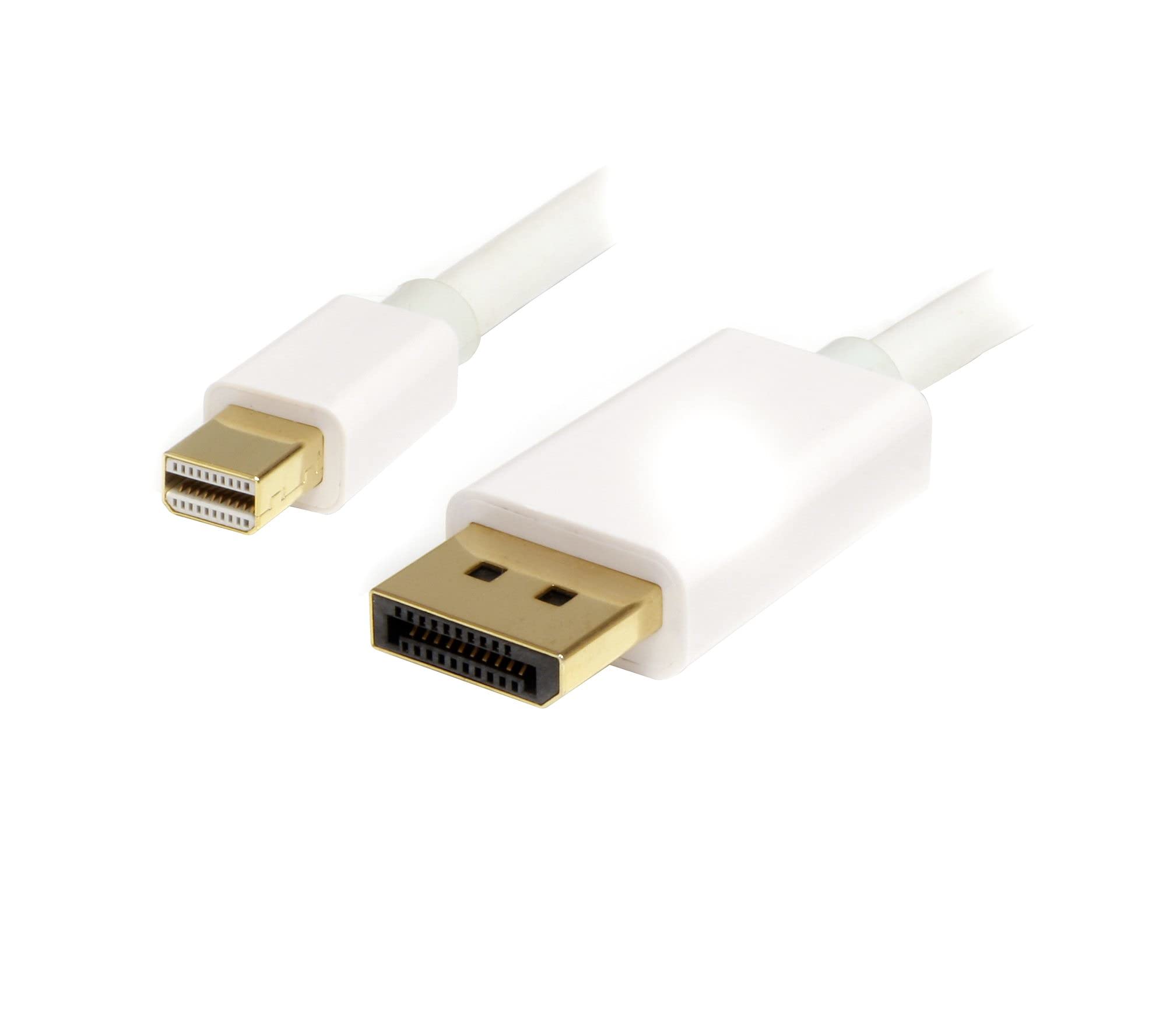 startech-com-c-ble-mini-displayport-vers-displayport-1-2-2-m-blanc-4k-mdp2dpmm2m image 4