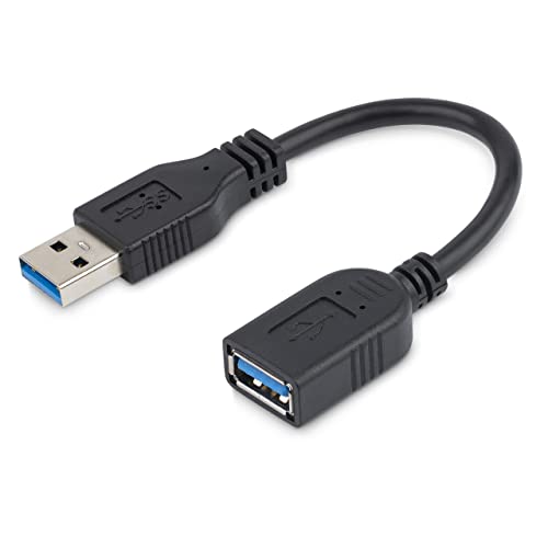 startech-com-rallonge-usb-3-0-5-gbps-15-2-cm-usb-a-m-f-noire-usb3ext6inbk image 6
