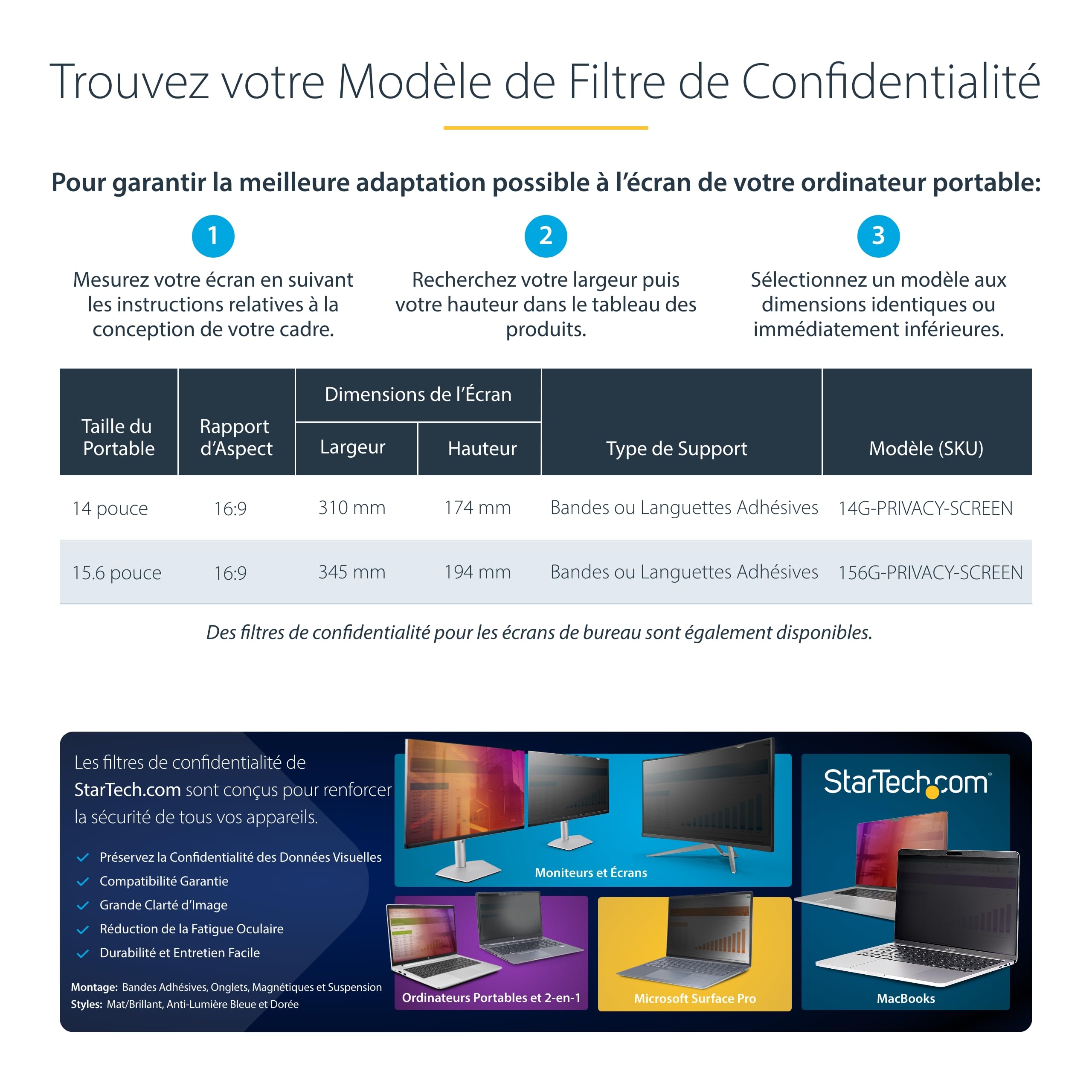 startech-com-filtre-de-confidentialit-pc-14-16-9-dor-amovible image 5