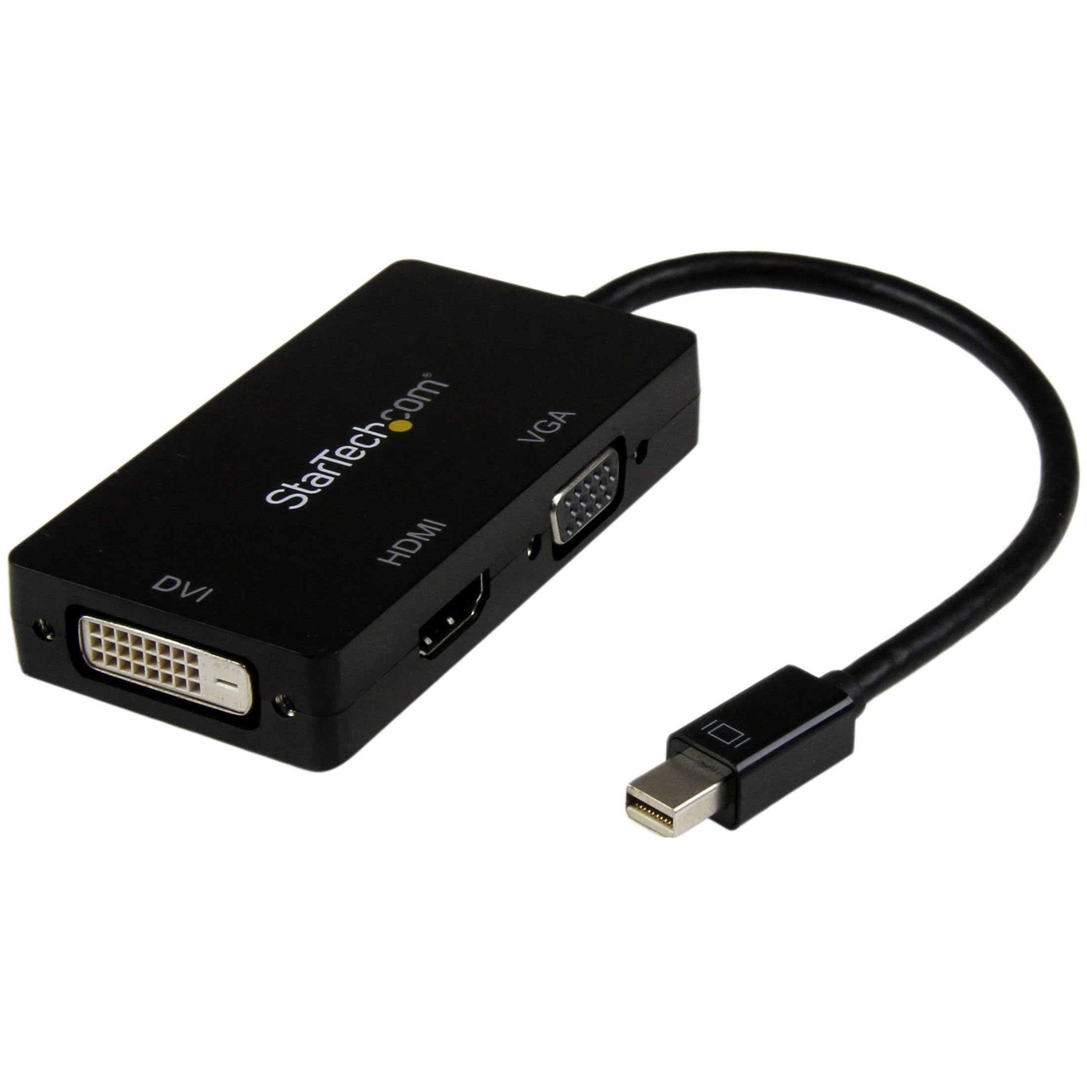 startech-com-adaptateur-3-en-1-mini-displayport-vers-hdmi-vga-dvi-1080p image 1