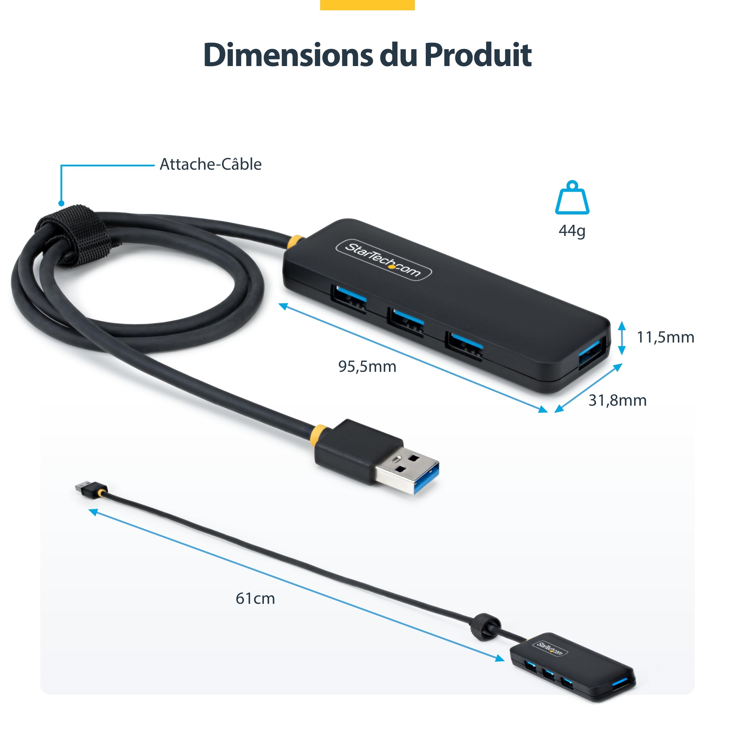 startech-com-hub-usb-a-4-ports-5gbps-c-ble-61-cm-h5a4a-usb-hub-2 image 6