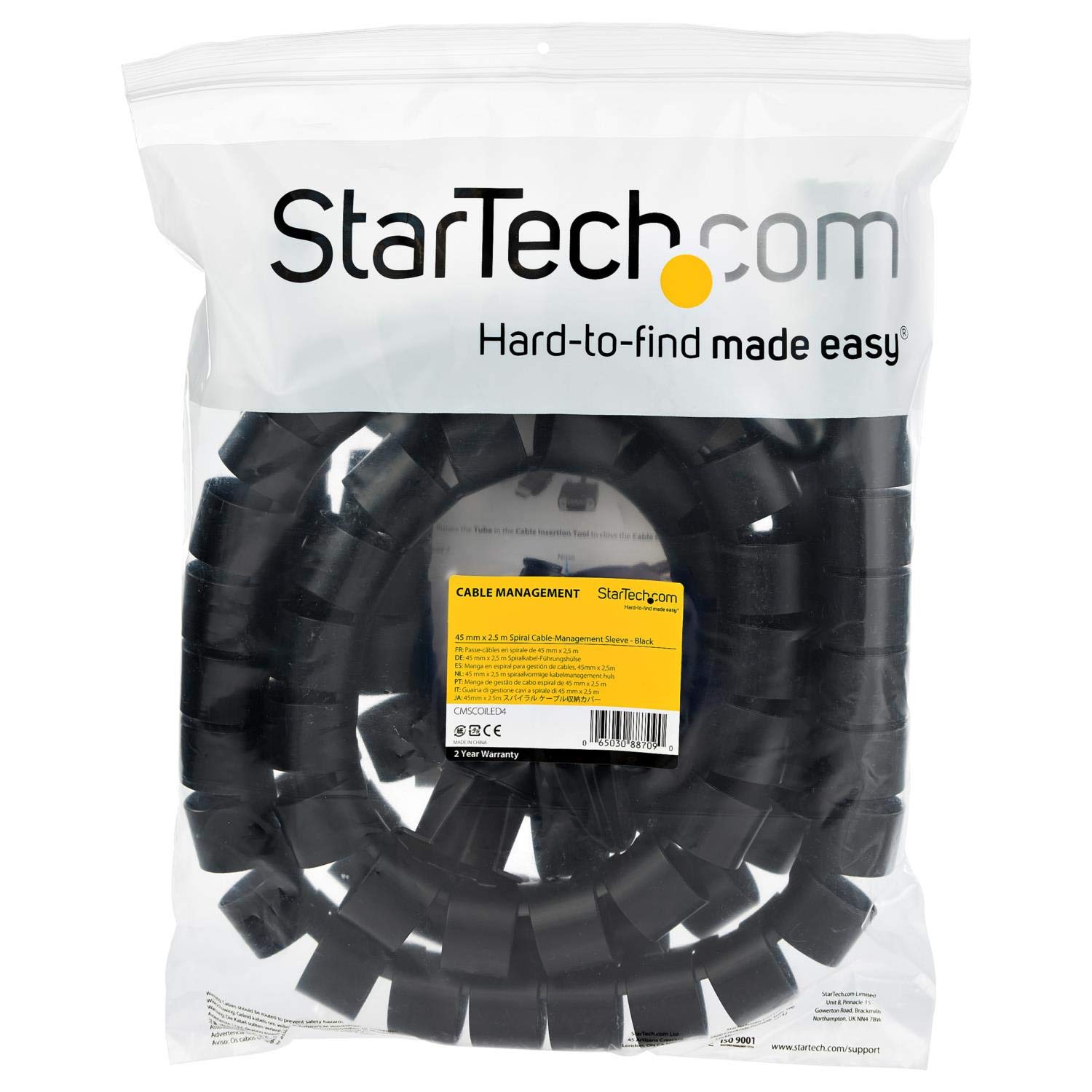 startech-com-cmscoiled4-gaine-spirale-range-c-ble-2-5-m-diam-tre-45-mm-noir image 7