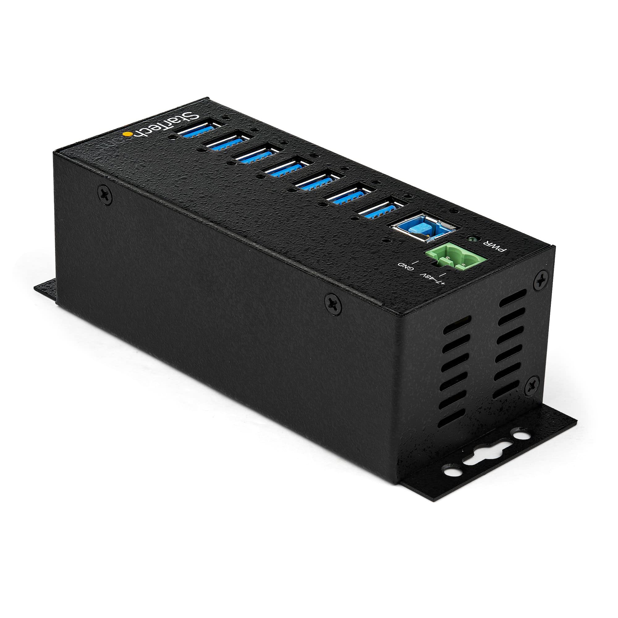 startech-com-hub-industriel-usb-3-0-7-ports-5gbps-hb30a7ame-m-tal-esd image 2