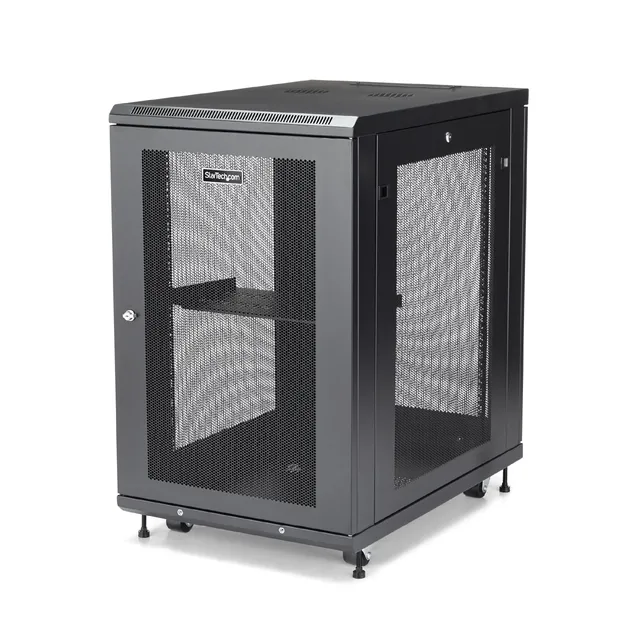 startech-com-armoire-serveur-18u-19-4-montants-ferm-e-75-cm-rk1833bkm image 1