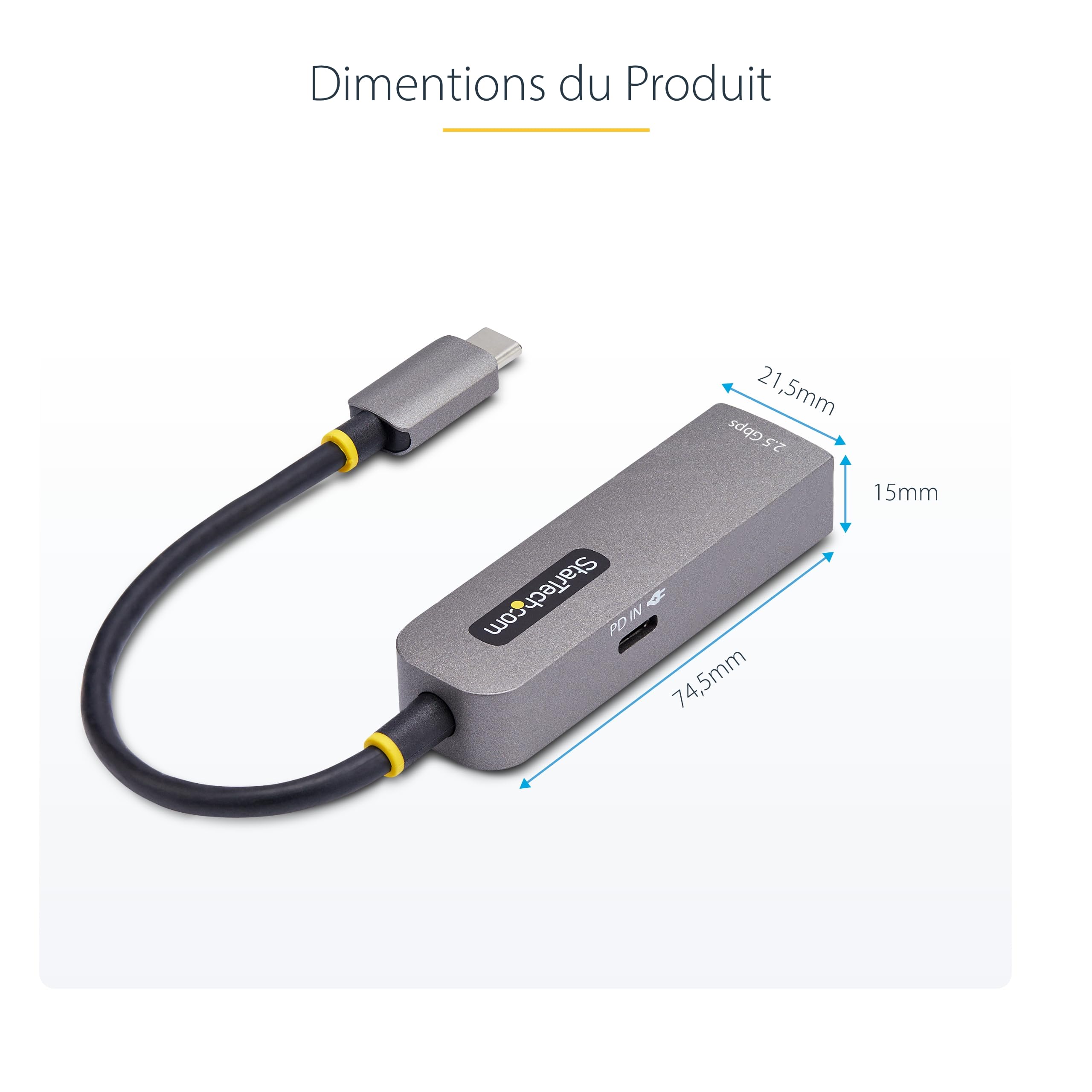 startech-com-adaptateur-usb-c-vers-ethernet-2-5gbe-100w-pd-nbase-t image 5