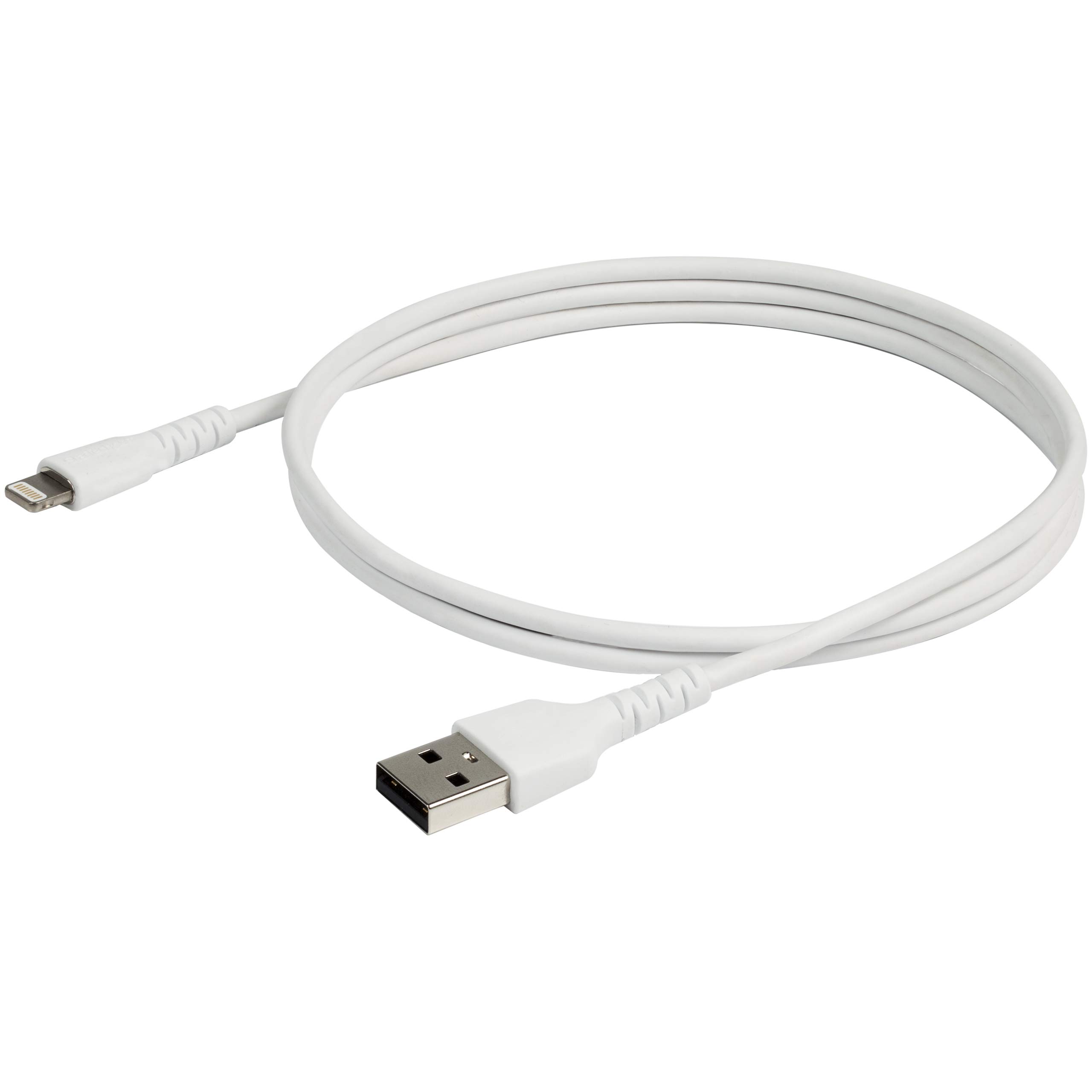 startech-com-rusbltmm1m-c-ble-robuste-usb-a-vers-lightning-1m-blanc-mfi image 2