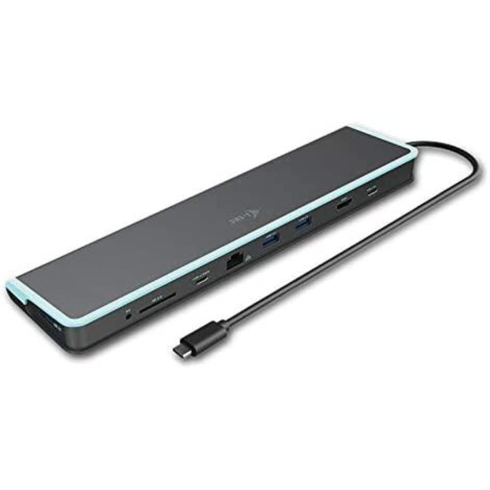 i-tec-station-d-accueil-usb-c-4k-m-tal-low-profile-hdmi-displayport-vga-ethernet image 1