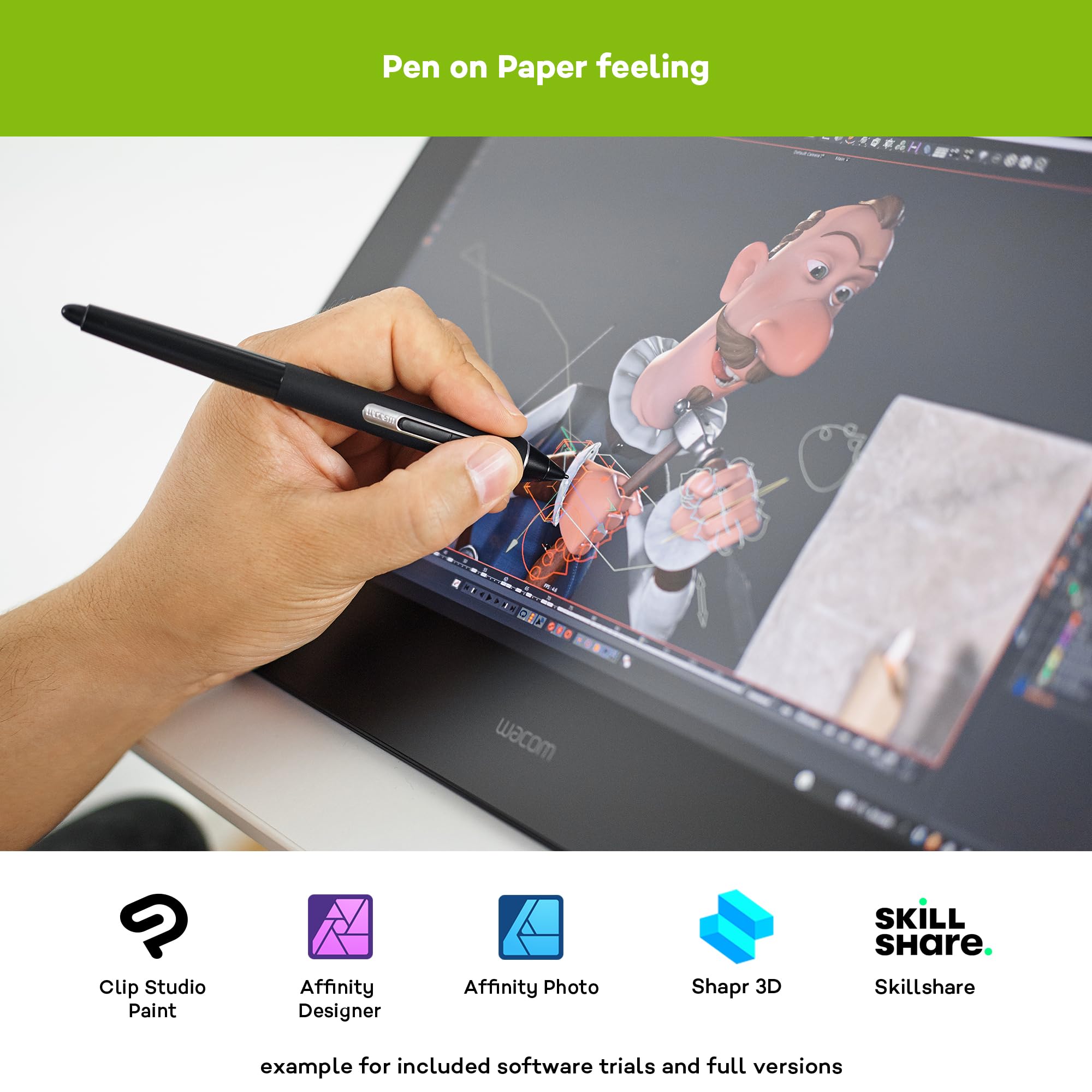 wacom-cintiq-pro-16-tablette-graphique-15-6-4k-multi-tactile-adobe-rgb-pro-pen-2 image 2