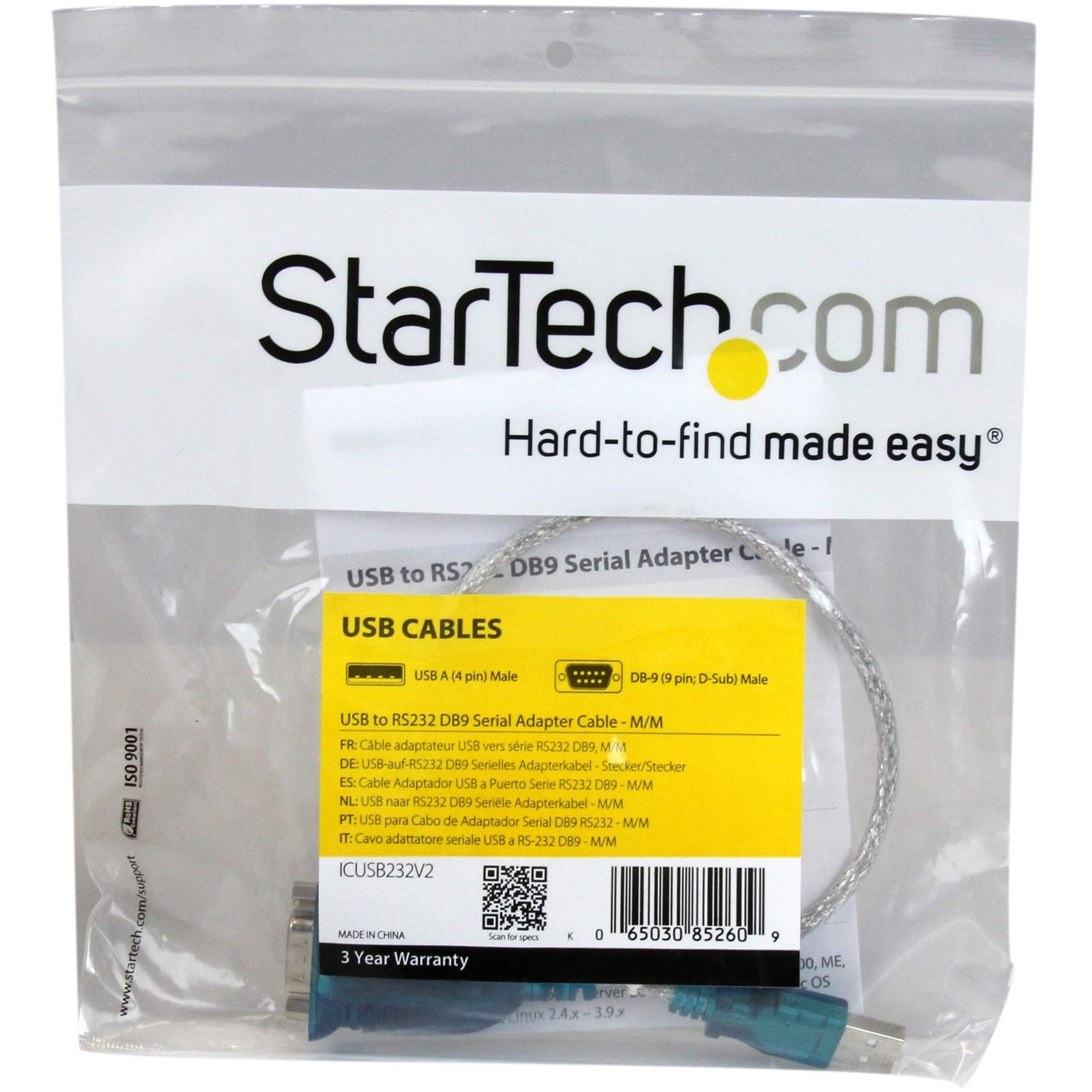 startech-com-icusb232v2-c-ble-adaptateur-usb-vers-s-rie-rs232-db9-43-cm image 6