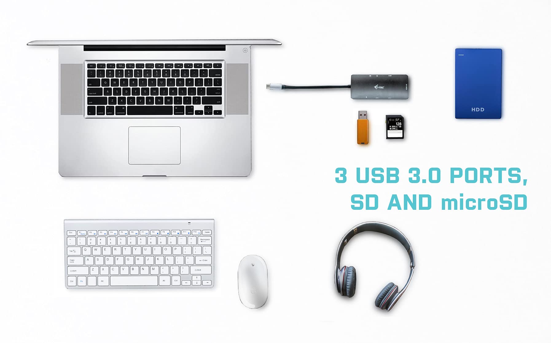 i-tec-nano-station-d-accueil-usb-c-m-tal-4k-hdmi-3x-usb-3-0-sd-microsd-pd-100w image 3