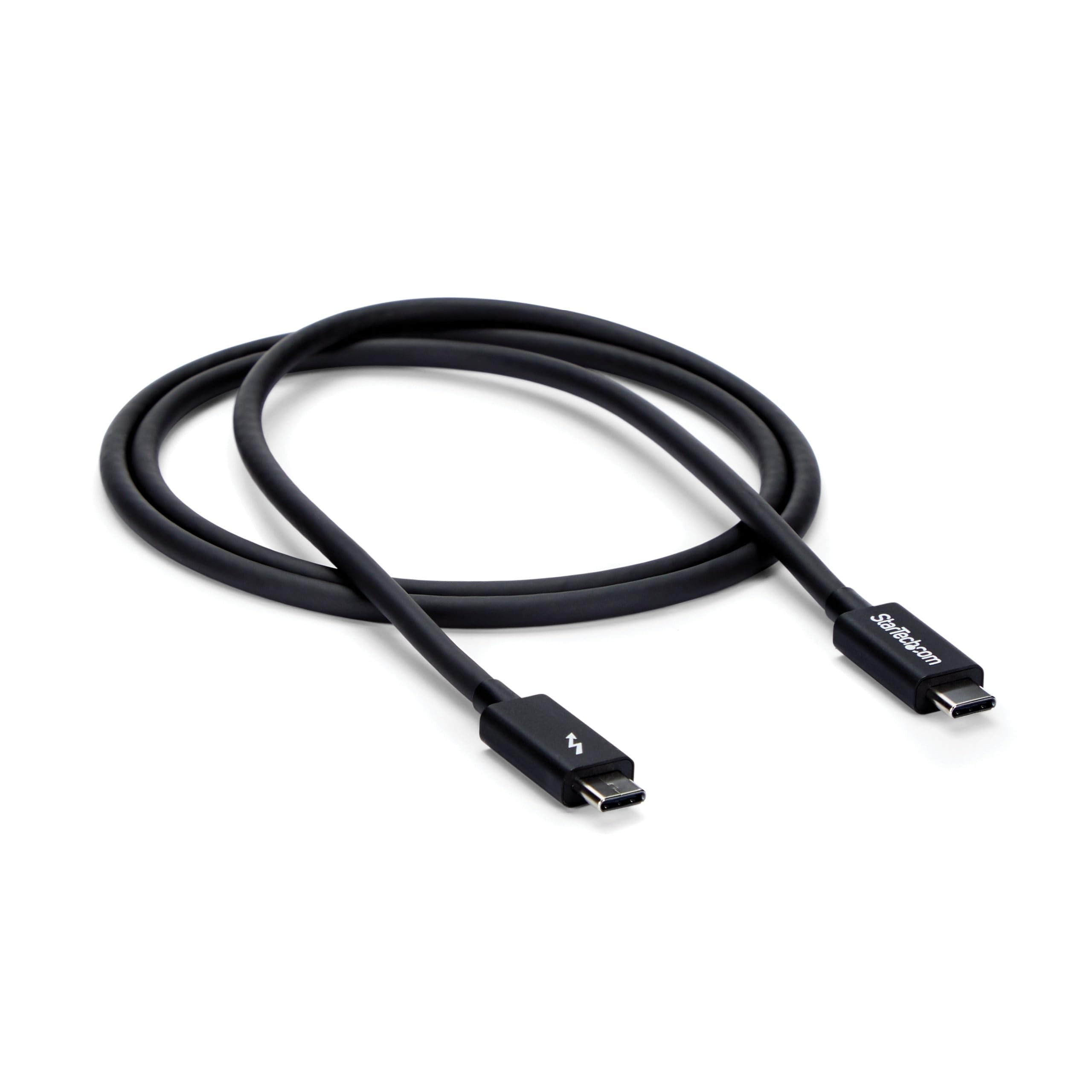 startech-com-tblt3mm1m-c-ble-thunderbolt-3-passif-1-m-20-gbps-100w-pd-4k-noir image 1