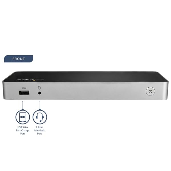 startech-com-dock-usb-c-double-hdmi-displayport-4k-60w-sd-gbe image 4