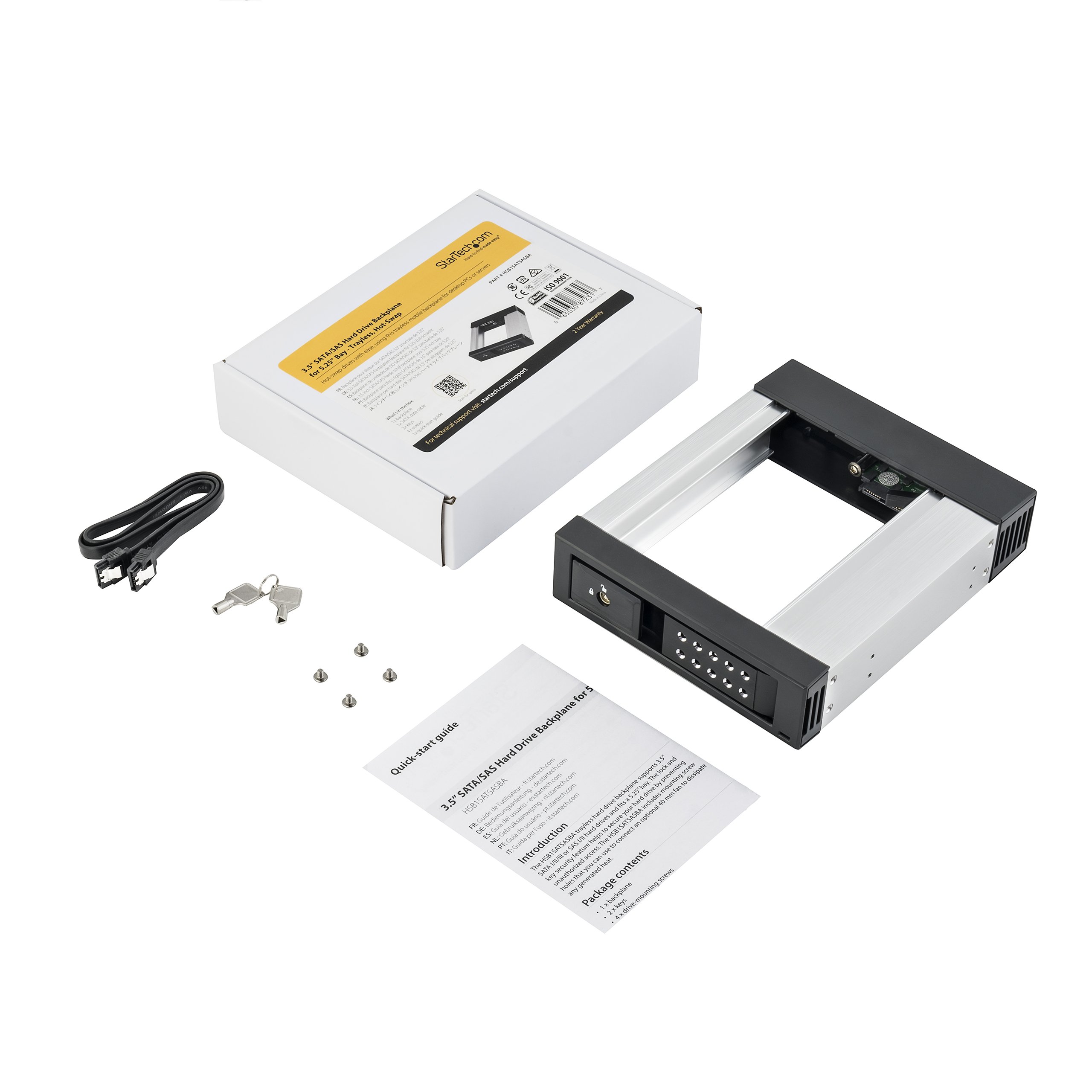 startech-com-baie-mobile-sata-sas-3-5-sans-tiroir-aluminium-5-25-hsb1satsasba image 7