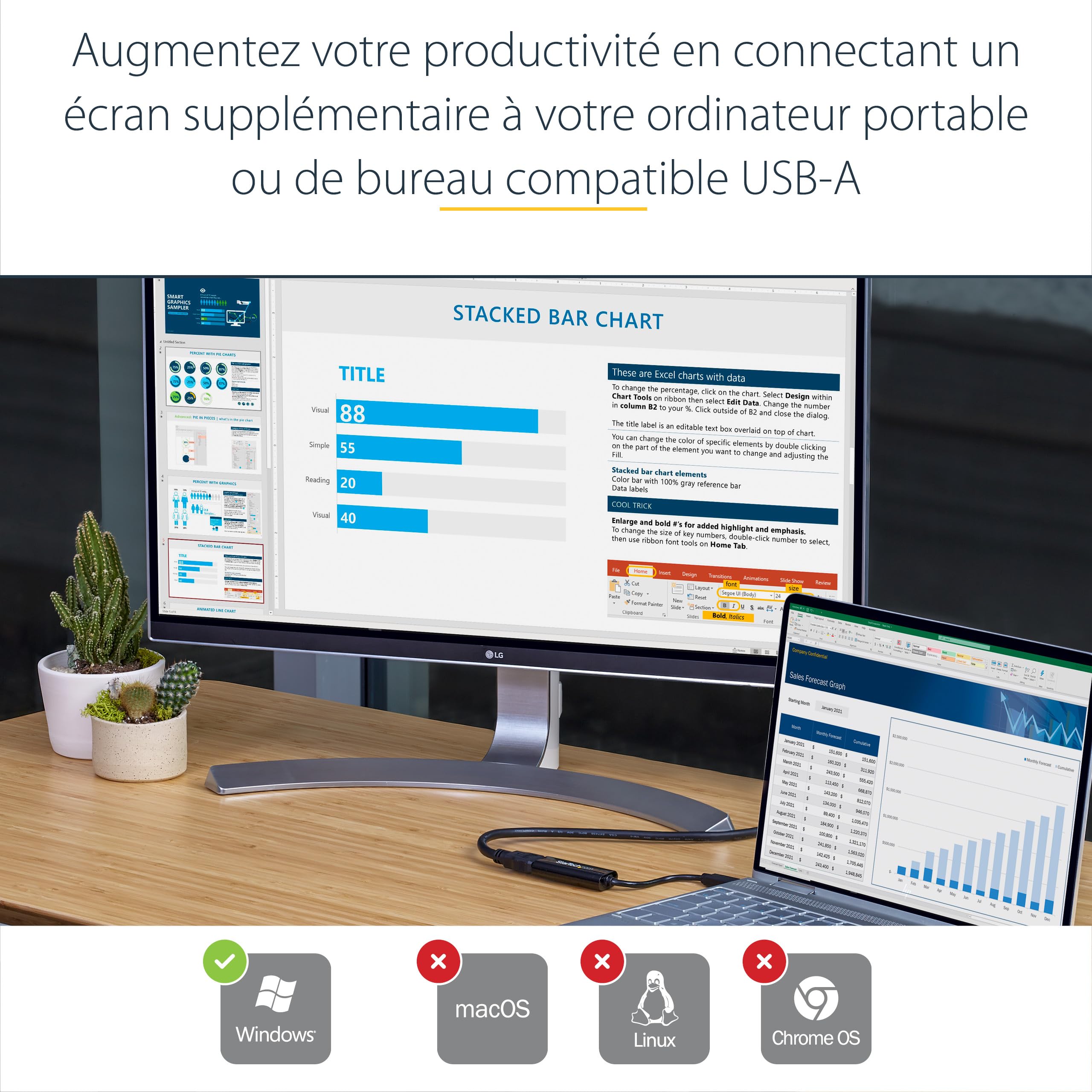 startech-com-usb32hdes-adaptateur-usb-3-0-type-a-vers-hdmi-1080p-noir-windows image 3