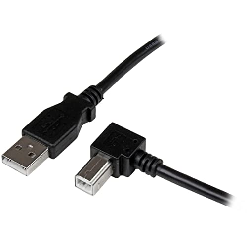 startech-com-c-ble-usb-2-0-usb-a-vers-usb-b-coud-droite-m-m-1-m-noir-usba-b1mr image 4