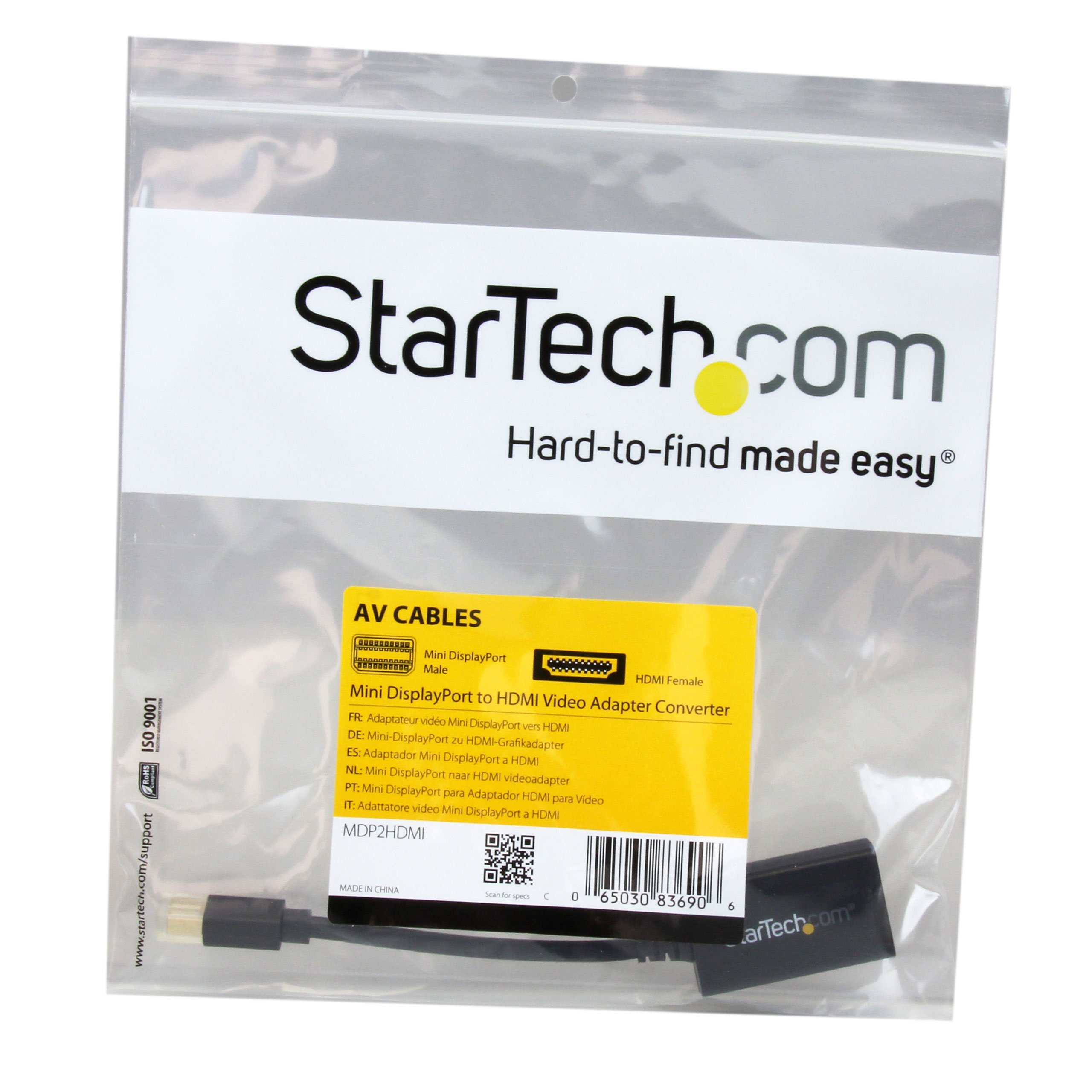 startech-com-mdp2hdmi-adaptateur-mini-displayport-vers-hdmi-1920x1200-1080p image 4