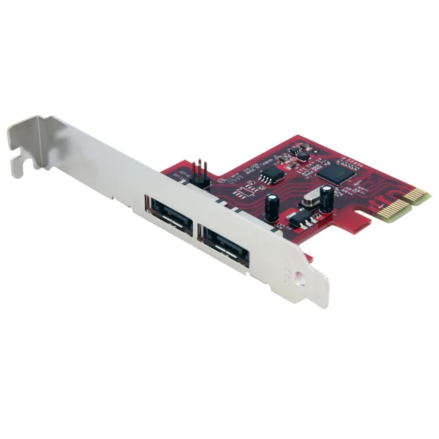 startech-com-carte-contr-leur-2-ports-sata-6-gbps-pci-express-esata-raid image 1