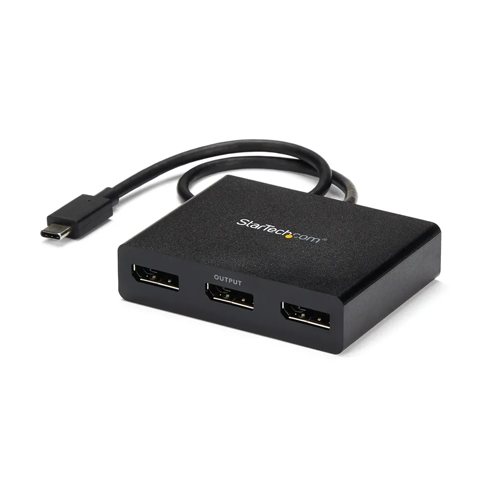 startech-com-mstcdp123dp-adaptateur-multi-moniteur-usb-c-vers-triple-displayport image 1