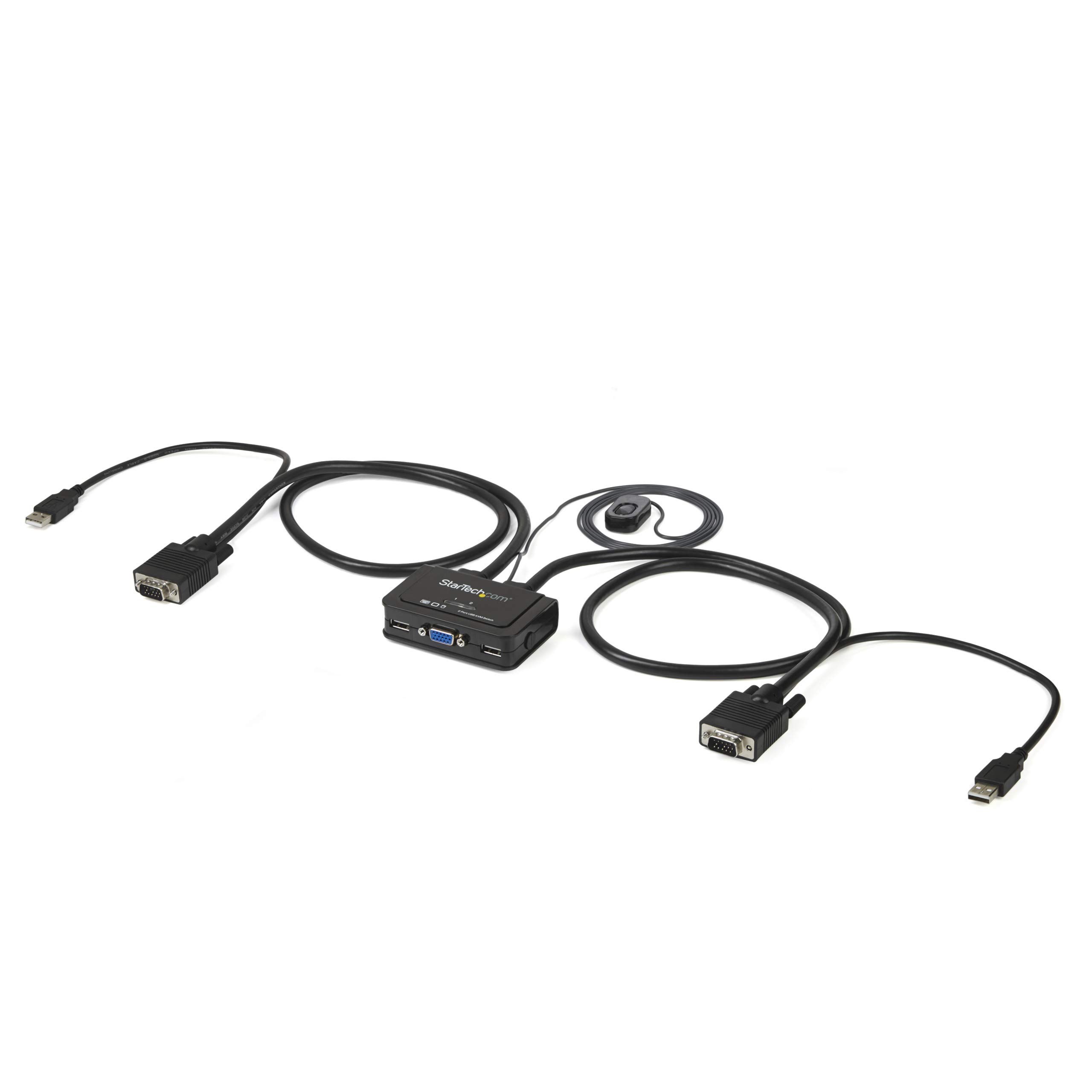 startech-com-sv211usb-switch-kvm-usb-vga-2-ports-avec-c-bles image 1