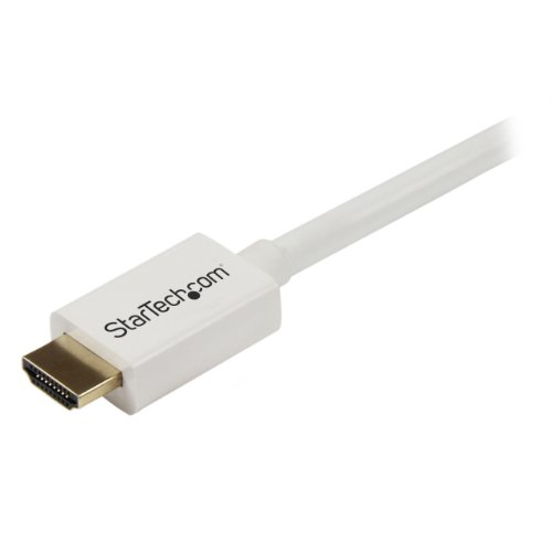 startech-com-hd3mm2mw-c-ble-hdmi-haute-vitesse-ultra-hd-4k-2-m-blanc-m-m-cl3 image 6