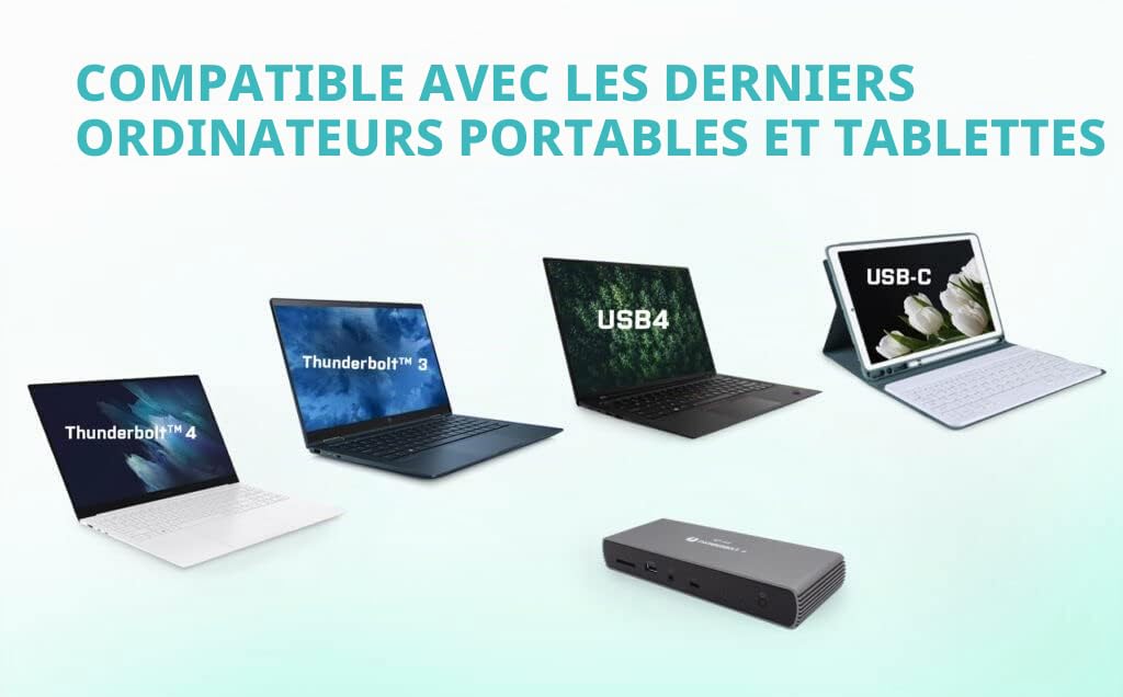 i-tec-station-d-accueil-thunderbolt-4-dual-display-96w-8k image 2