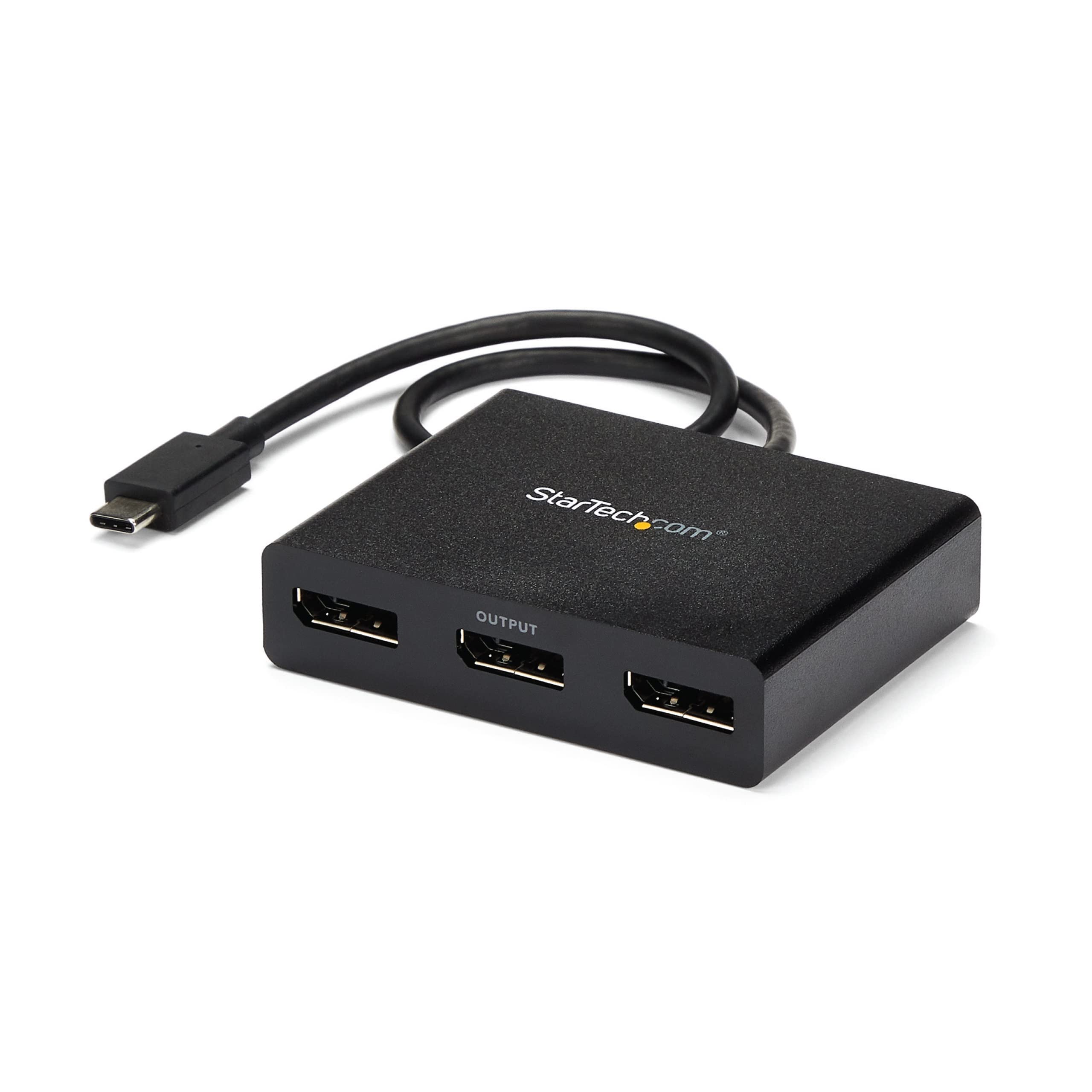 startech-com-mstcdp123dp-adaptateur-multi-moniteur-usb-c-vers-triple-displayport image 1