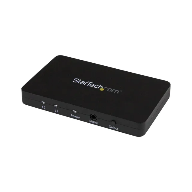 startech-com-vs221hd4k-commutateur-hdmi-2x1-4k-30hz-aluminium-mhl-avec-t-l-comma image 1