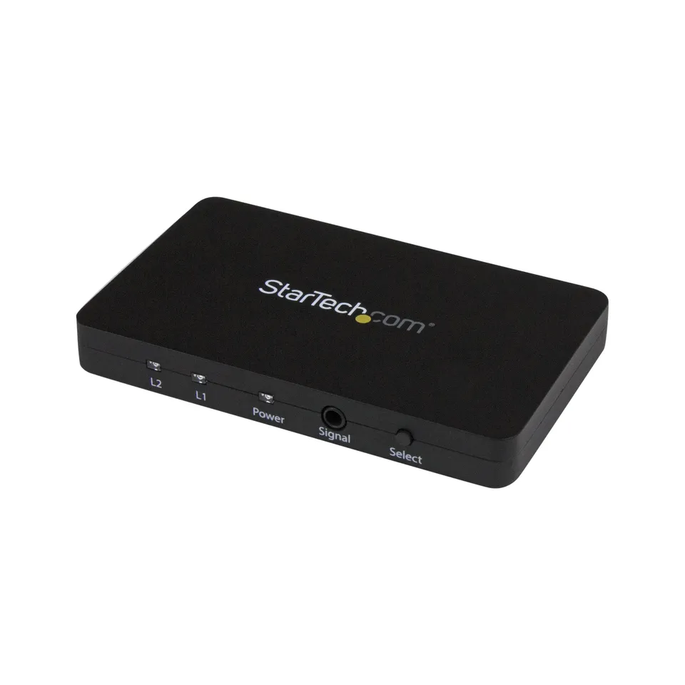 startech-com-vs221hd4k-commutateur-hdmi-2x1-4k-30hz-aluminium-mhl-avec-t-l-comma image 1