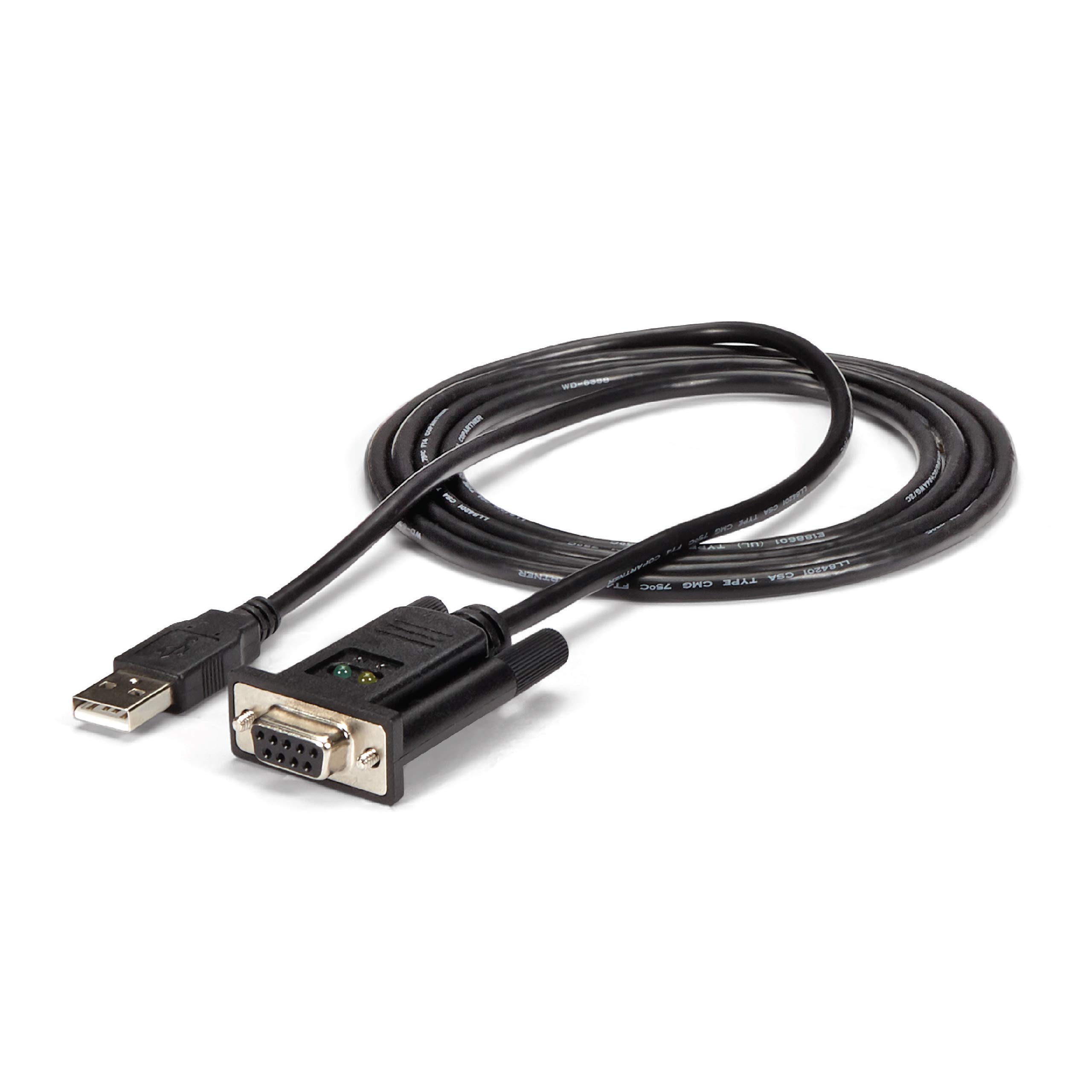 startech-com-icusb232ftn-adaptateur-usb-vers-s-rie-rs232-null-modem-1-8m-ftdi image 1
