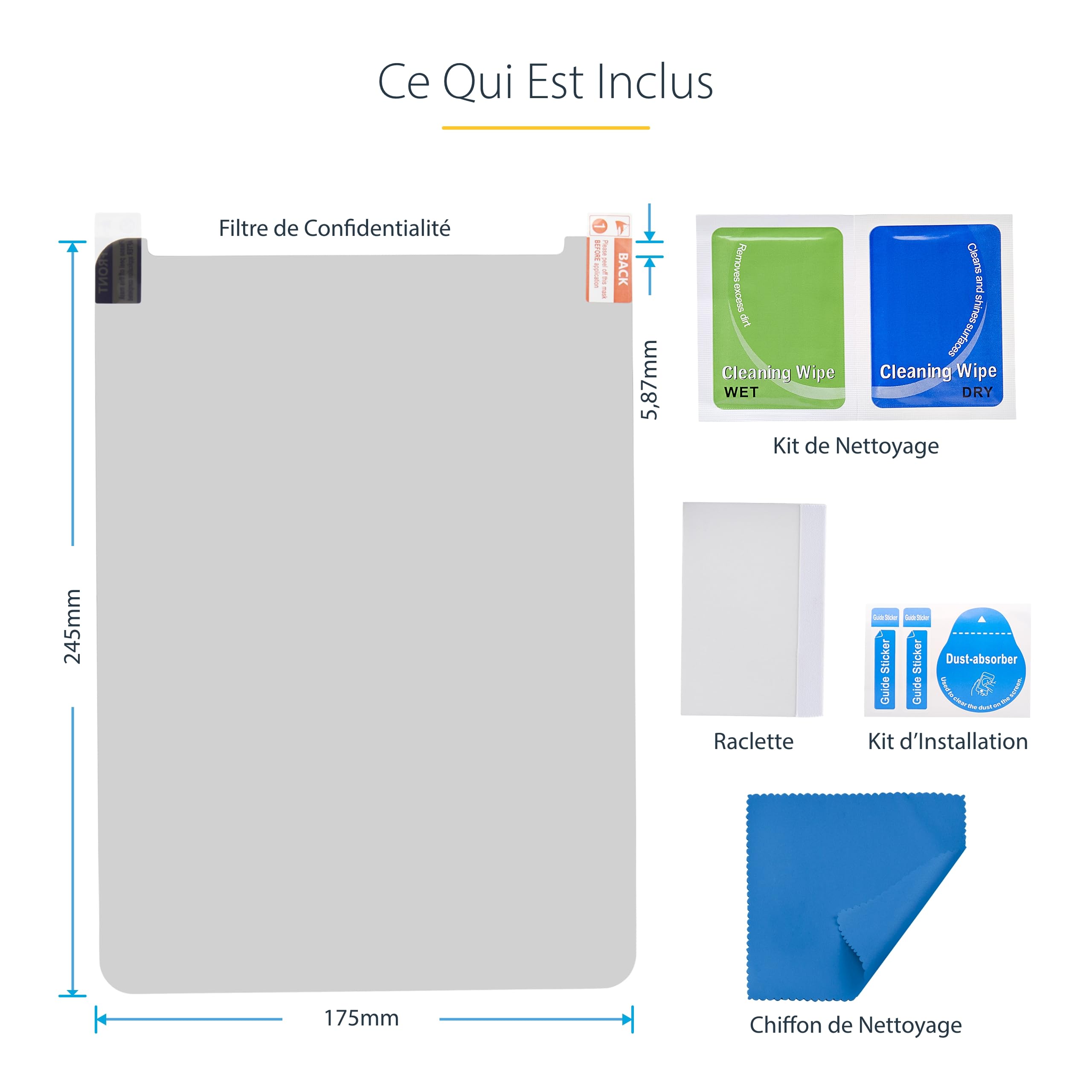 startech-com-filtre-de-confidentialit-pour-ipad-pro-11-pouces-4-voies-tactile-an image 8