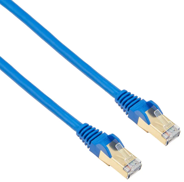 startech-com-c-ble-cat6a-50cm-rj45-blind-10gbe-bleu-6aspat50cmbl image 1