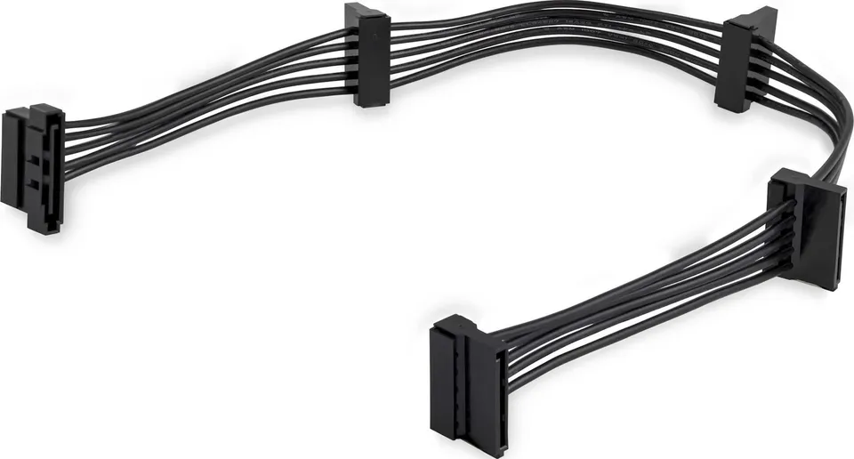startech-com-c-ble-r-partiteur-d-alimentation-sata-vers-4x-sata-pyo4sata-pour-or image 1