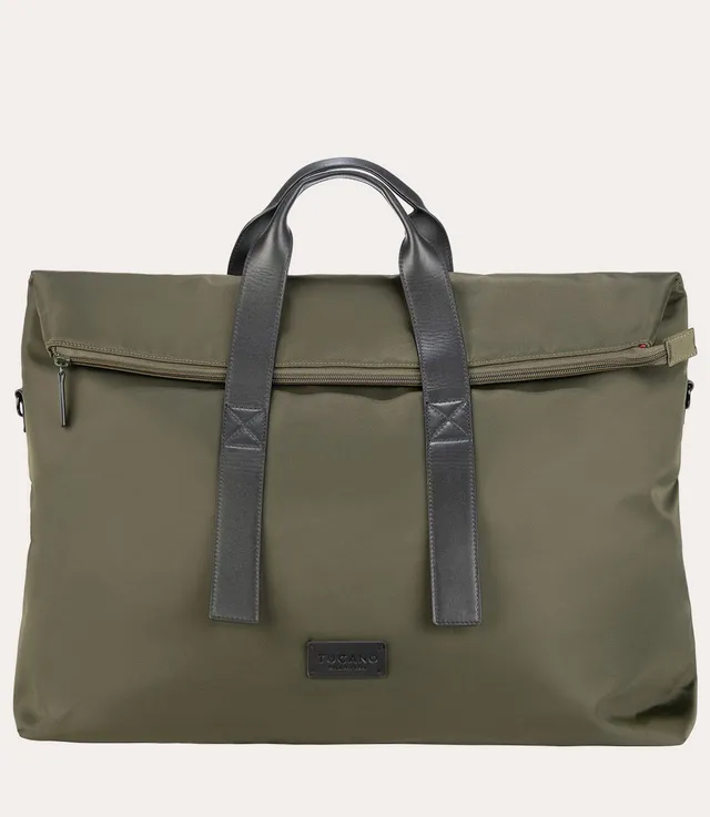 tucano-fold-weekender-bag-sac-de-voyage-nylon-recycl-et-cuir-15-6 image 1