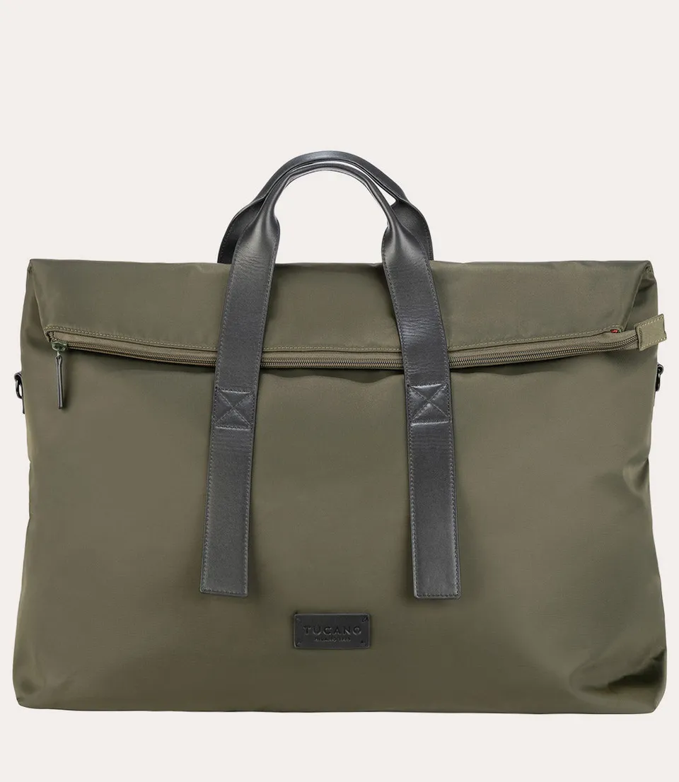 tucano-fold-weekender-bag-sac-de-voyage-nylon-recycl-et-cuir-15-6 image 1