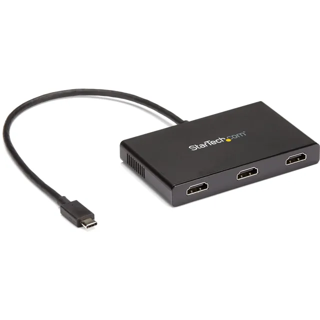 startech-com-hub-mst-usb-c-vers-triple-hdmi-1080p-4k-30cm image 1